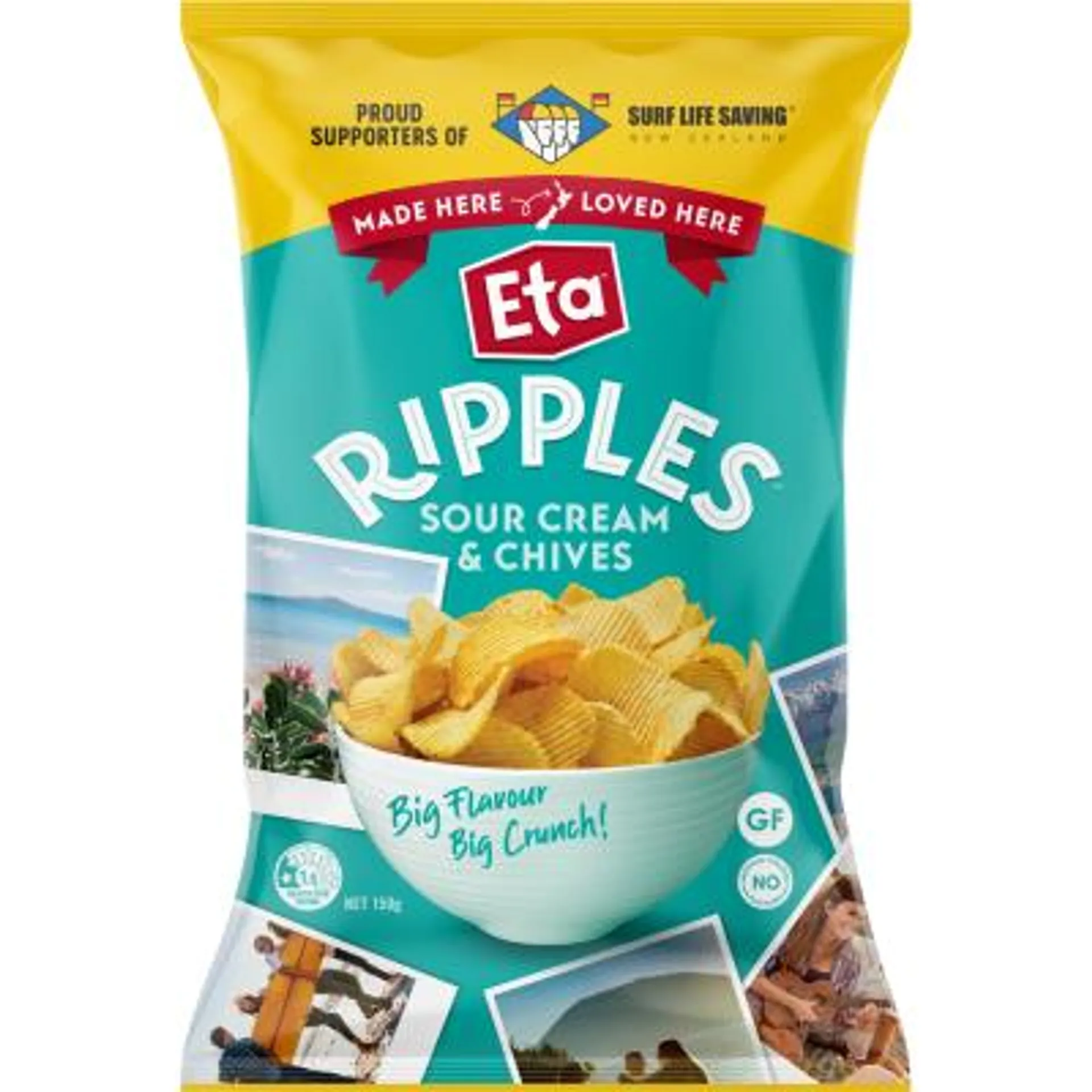 Eta Ripple Cut Sour Cream & Chives Potato Chips