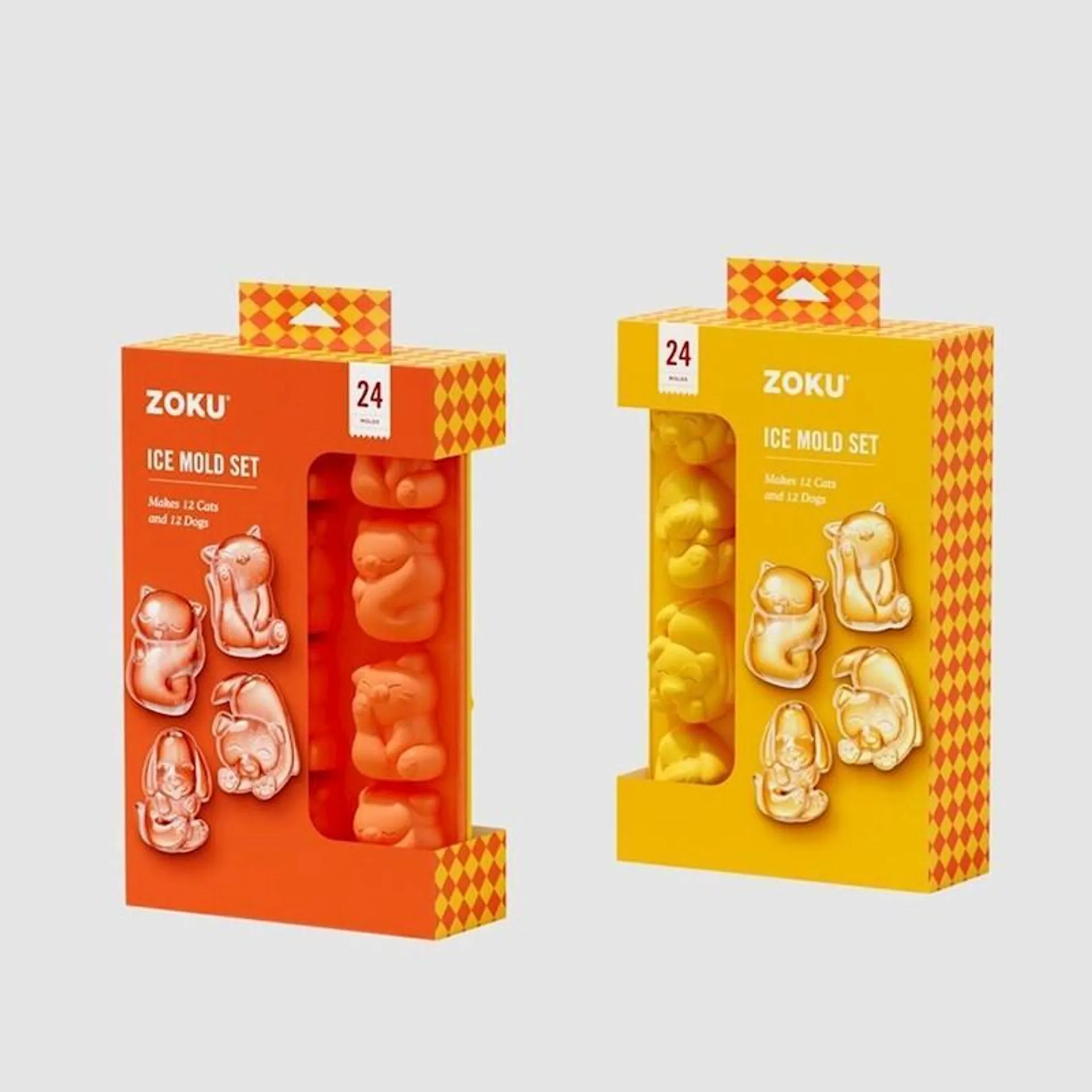 Zoku Cat & Dog Ice Tray Set of 2