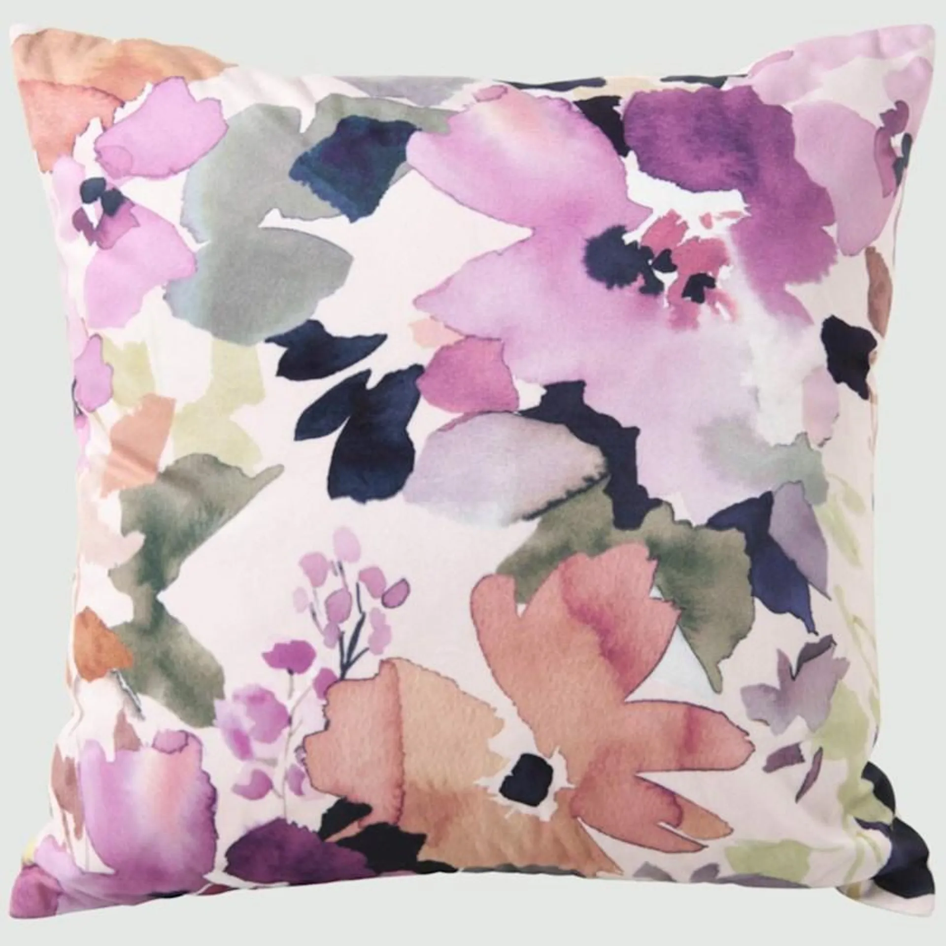 KAS Carlotta Printed Velvet Cushion 45x45cm