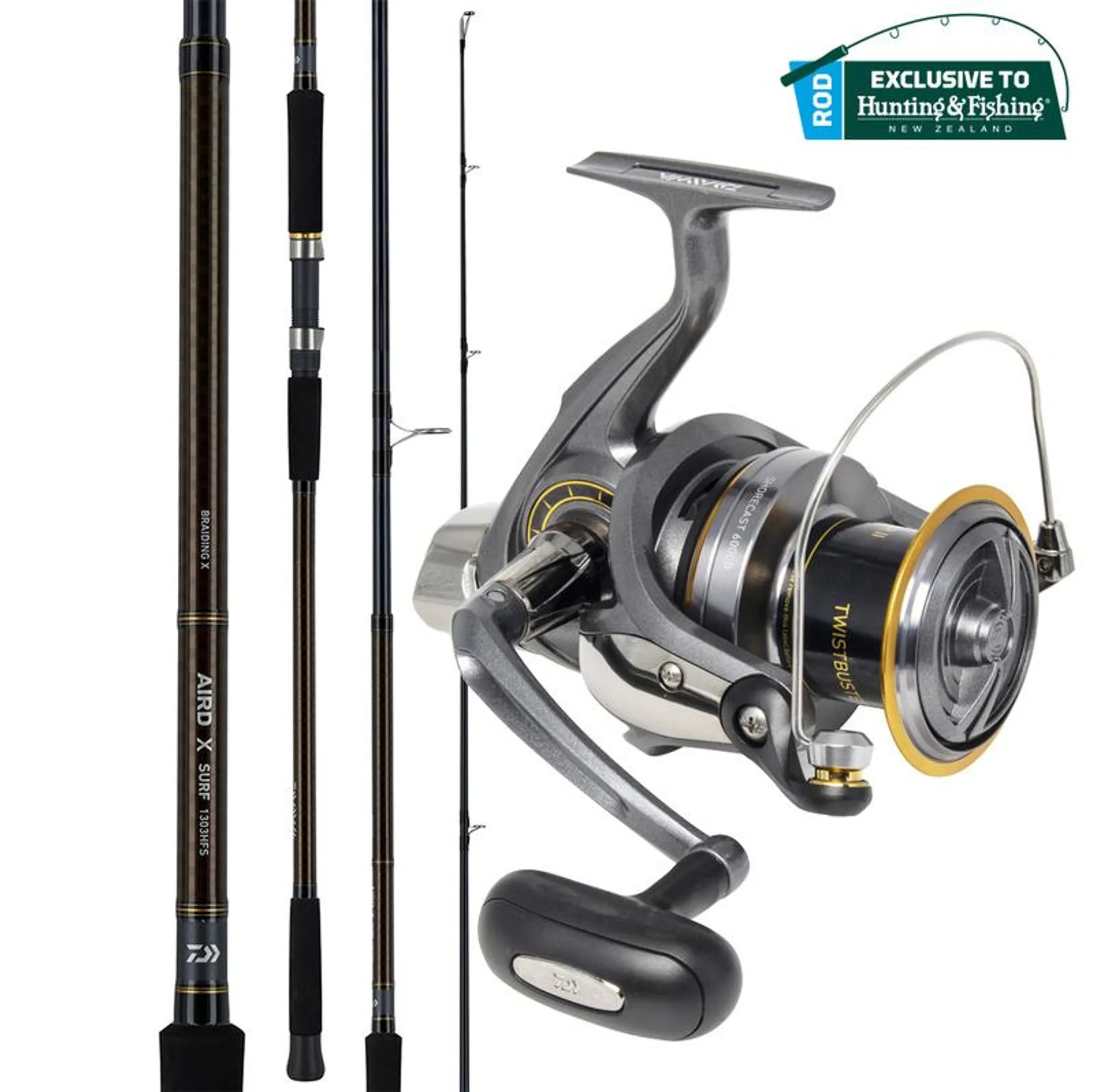 Daiwa Shorecast 6000 Reel / Aird-X 1303