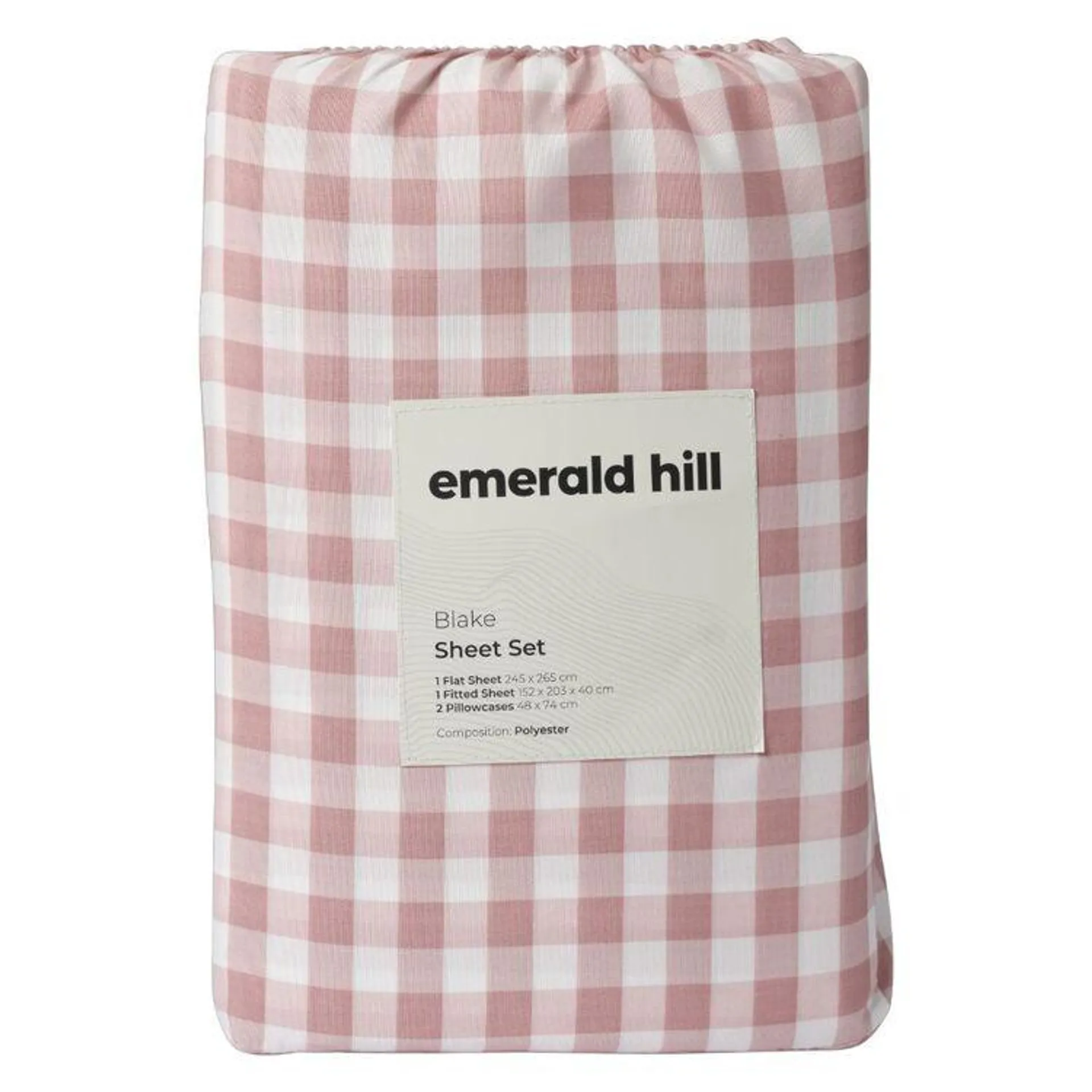 Emerald Hill Blake Printed Sheet Set Pink