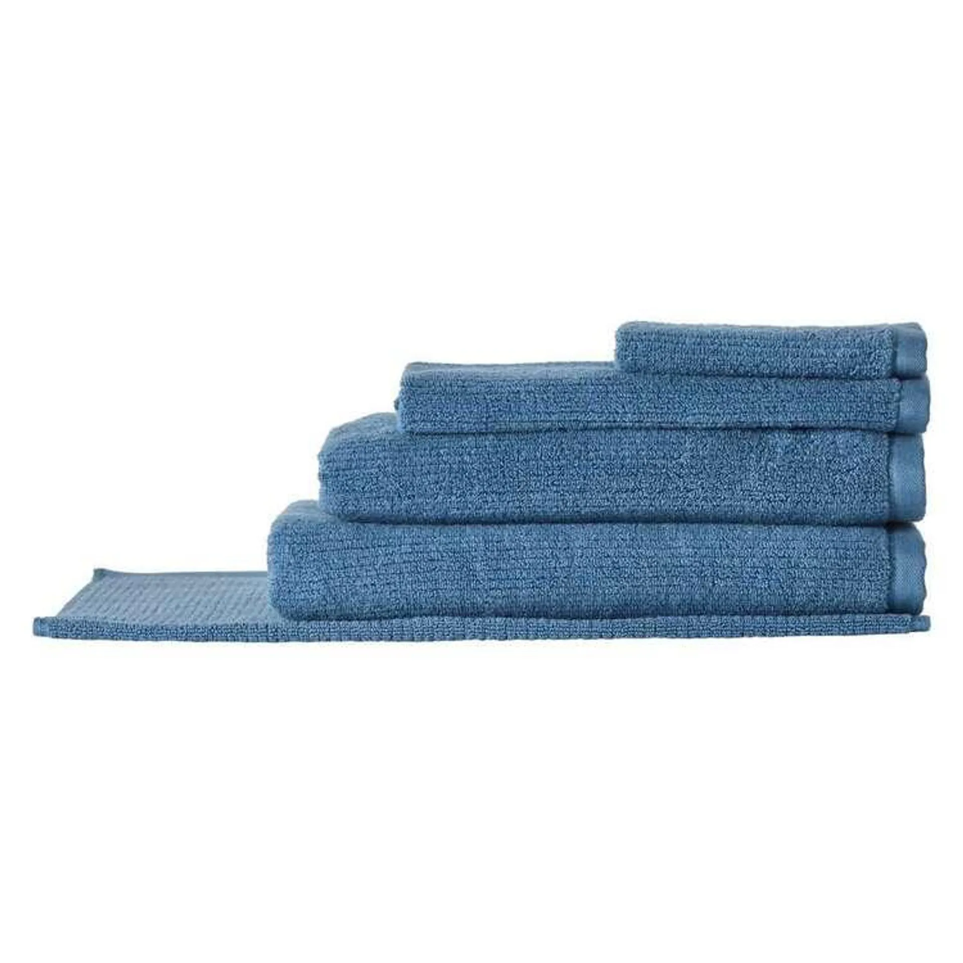 Brampton House Zero Twist Ribbed Towel Collection Ocean