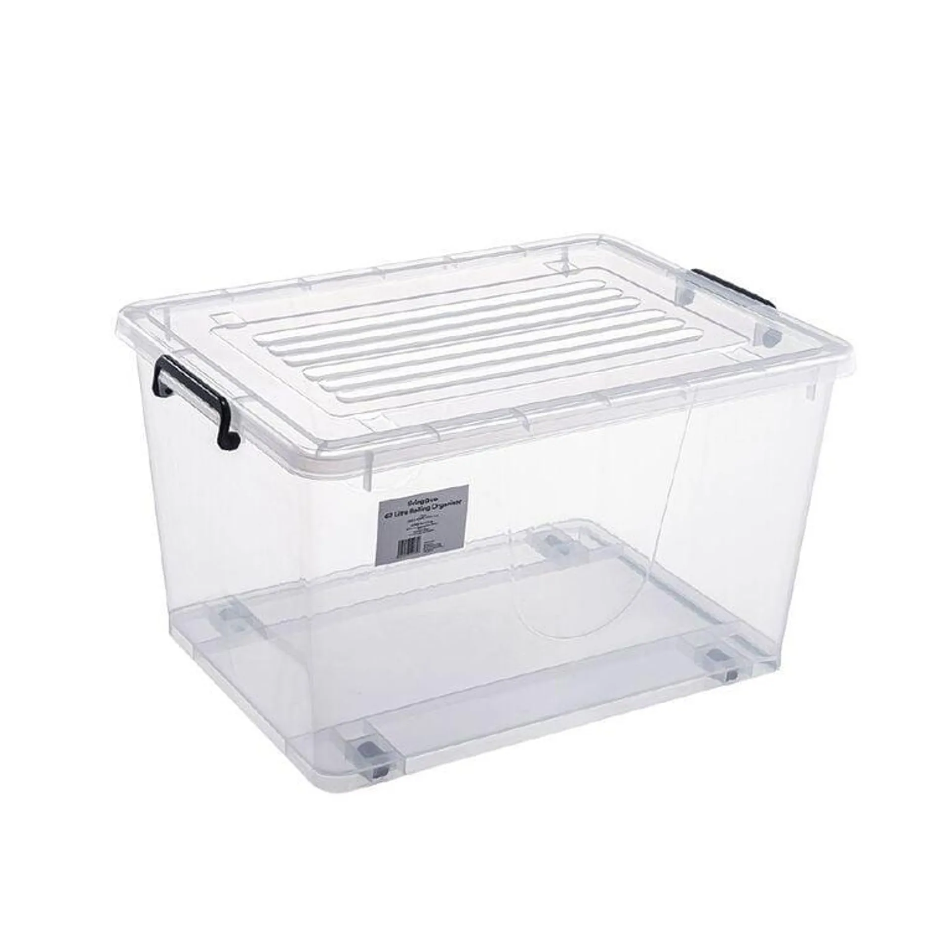 Living & Co Rolling Organiser 62L Clear