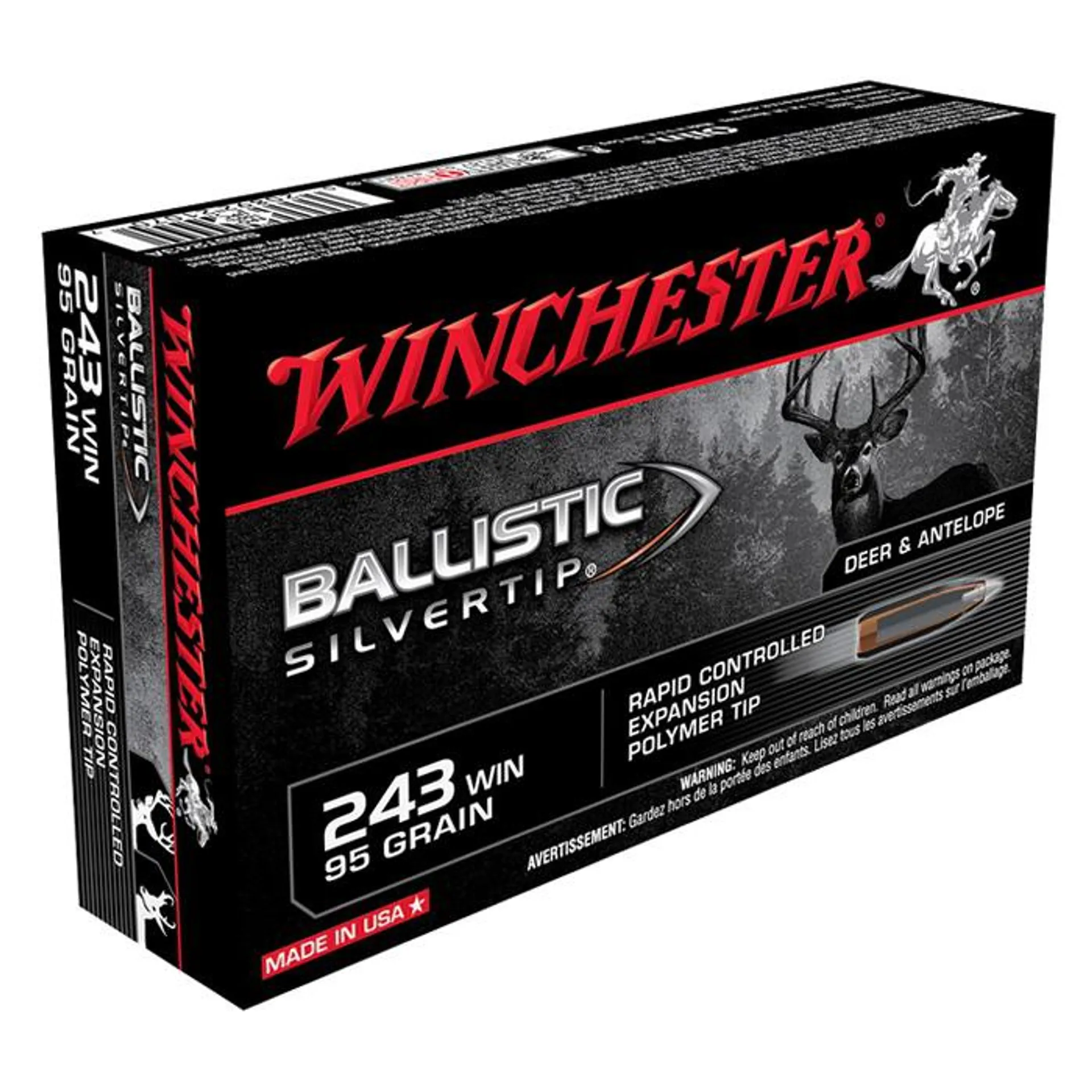 Winchester Ballistic Silvertip 243WIN 95gr PT (20)