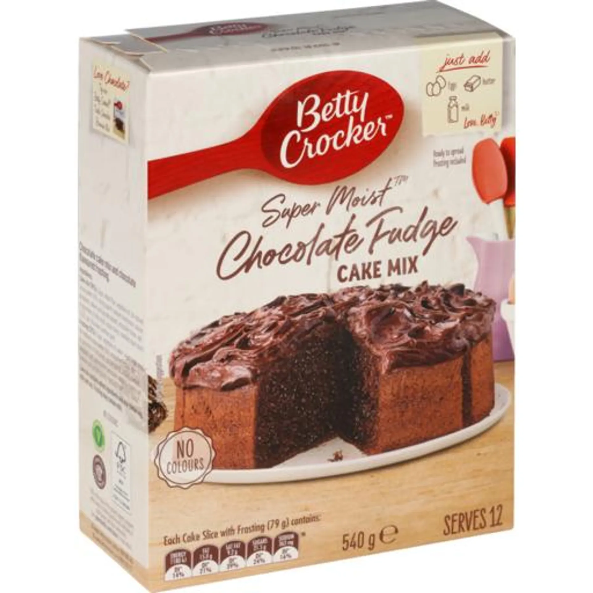 Betty Crocker Cake Mix Chocolate Fudge 540g