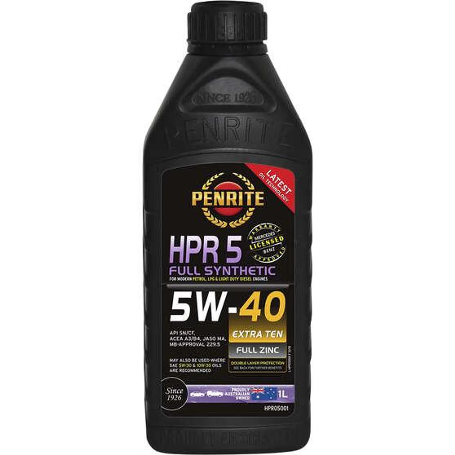 Penrite HPR 5 Engine Oil - 5W-40 1 Litre