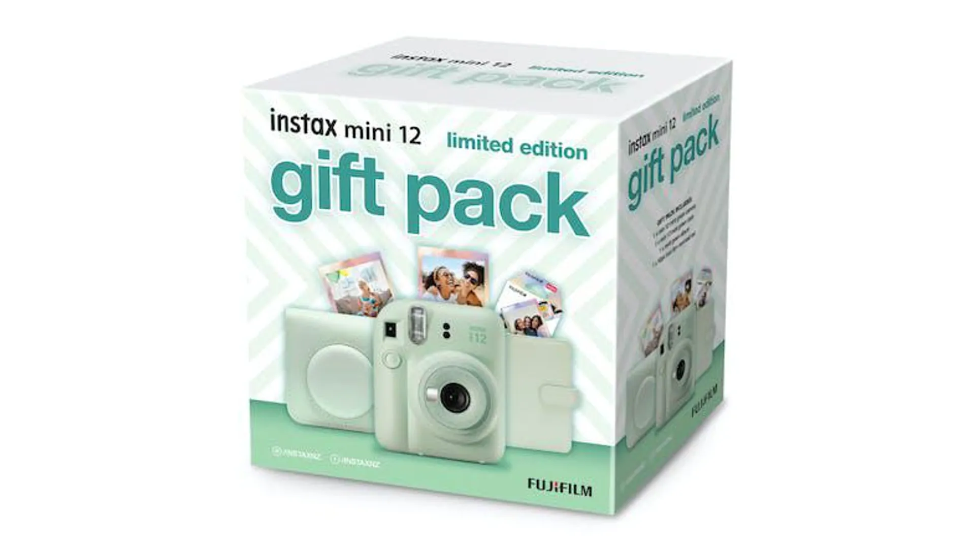 Instax Mini 12 Instant Film Camera - Mint Green (2023 Limited Edition Gift Pack)