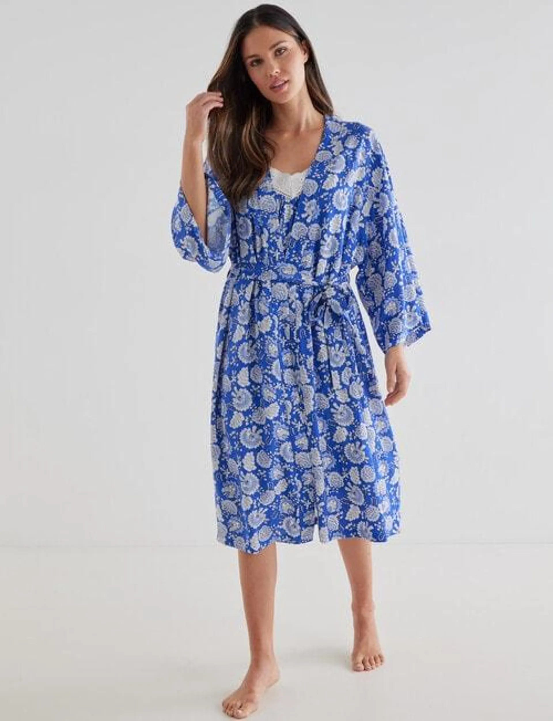 Whistle Sleep Fan Robe, Blue