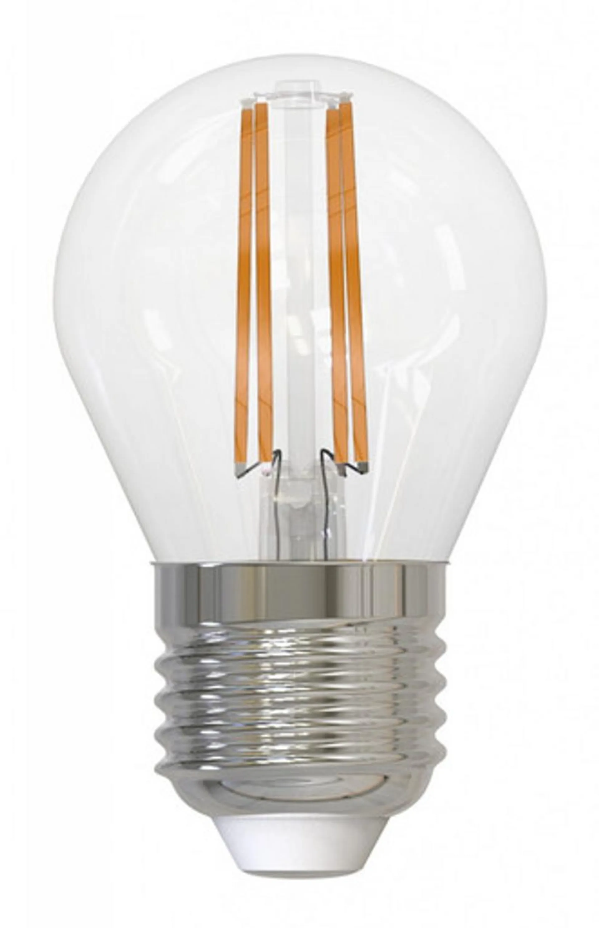LED Filament S45 4.5W E27 Warm White Dimmable Clear