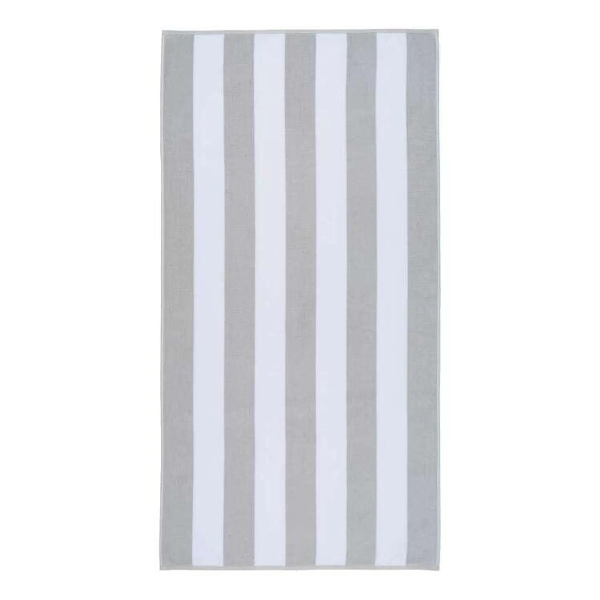 Logan & Mason Bahama Beach Towels Silver 90 x 180 cm