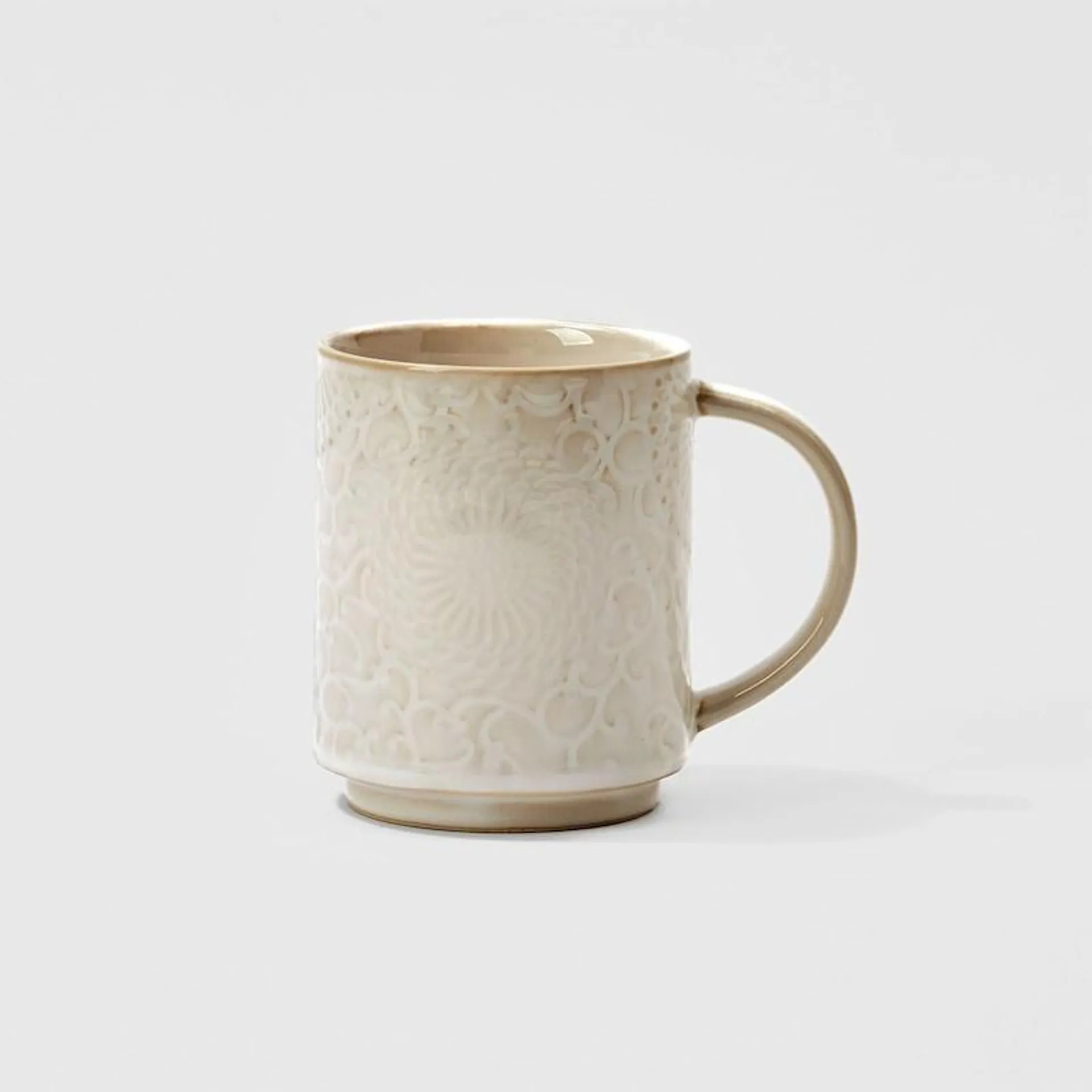 Urban Loft Linen Stoneware Mug 360ml Florals