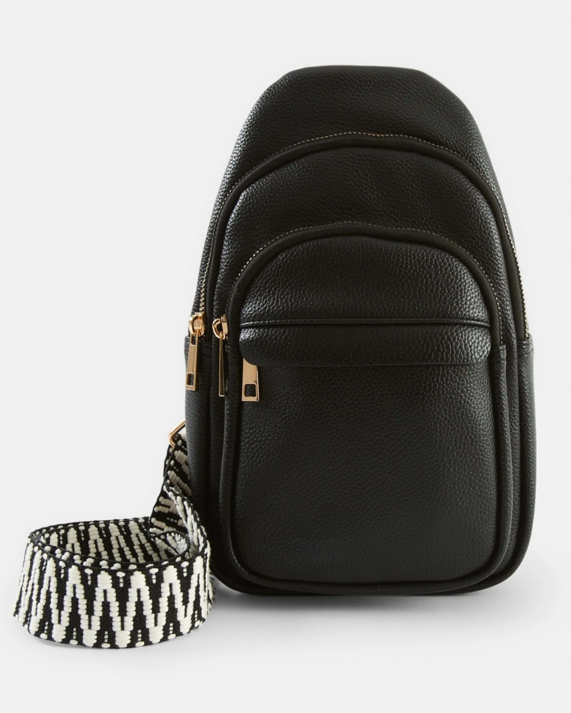 Contrast Pebble Sling Bag