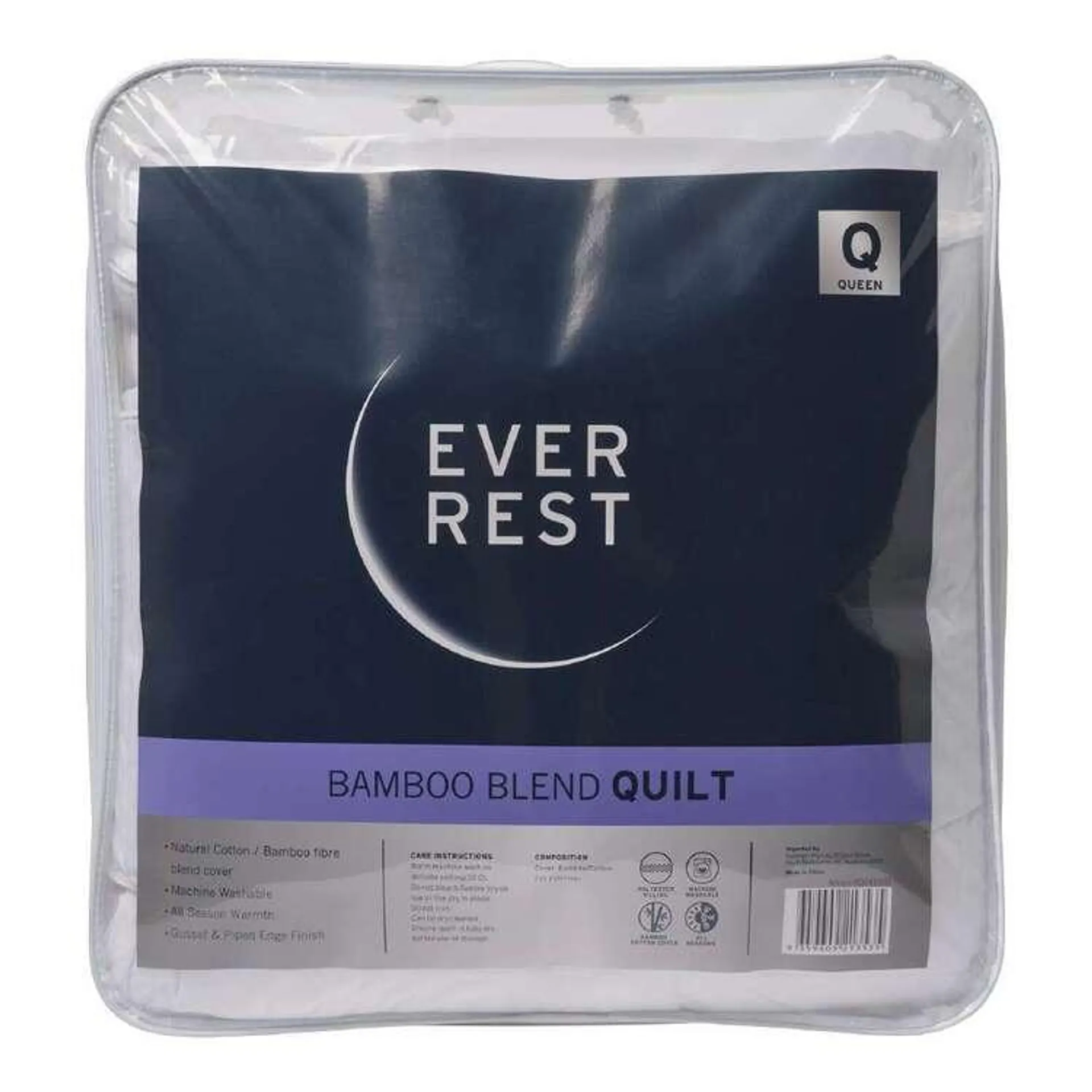 Ever Rest Bamboo Rich Quilt White