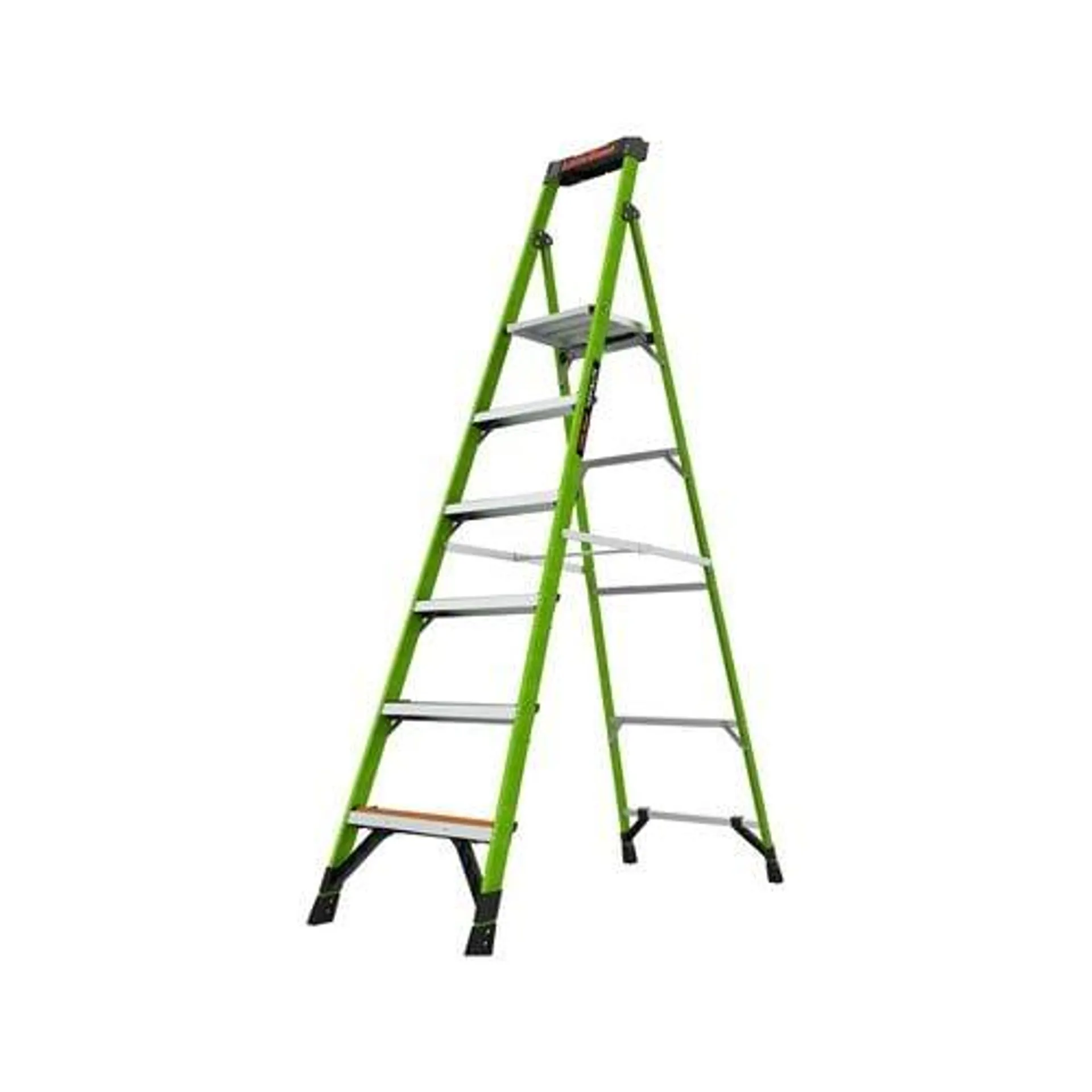 TUFF-N-LITE 150kg 6 step Fibreglass Platform Ladder