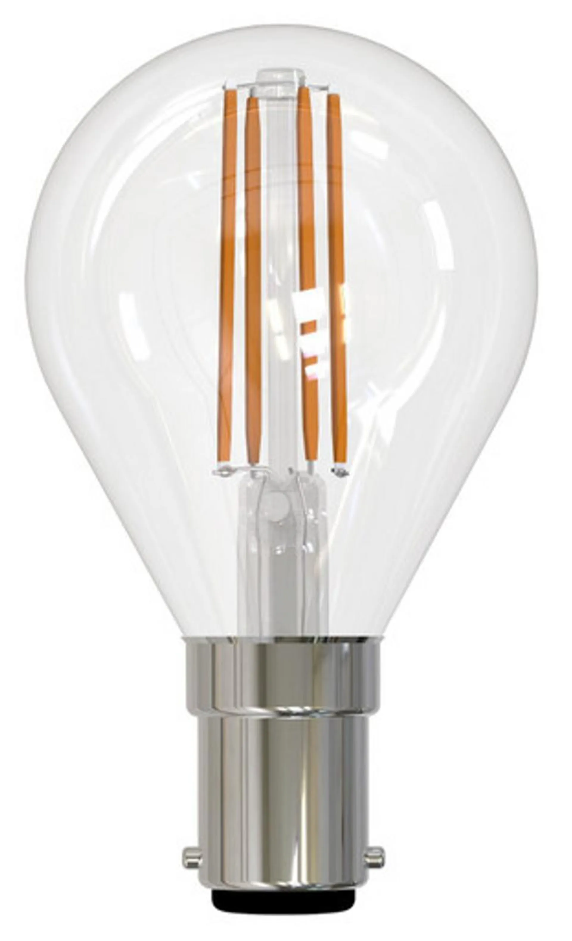 LED Filament S45 4.5W B15 Warm White Dimmable Clear