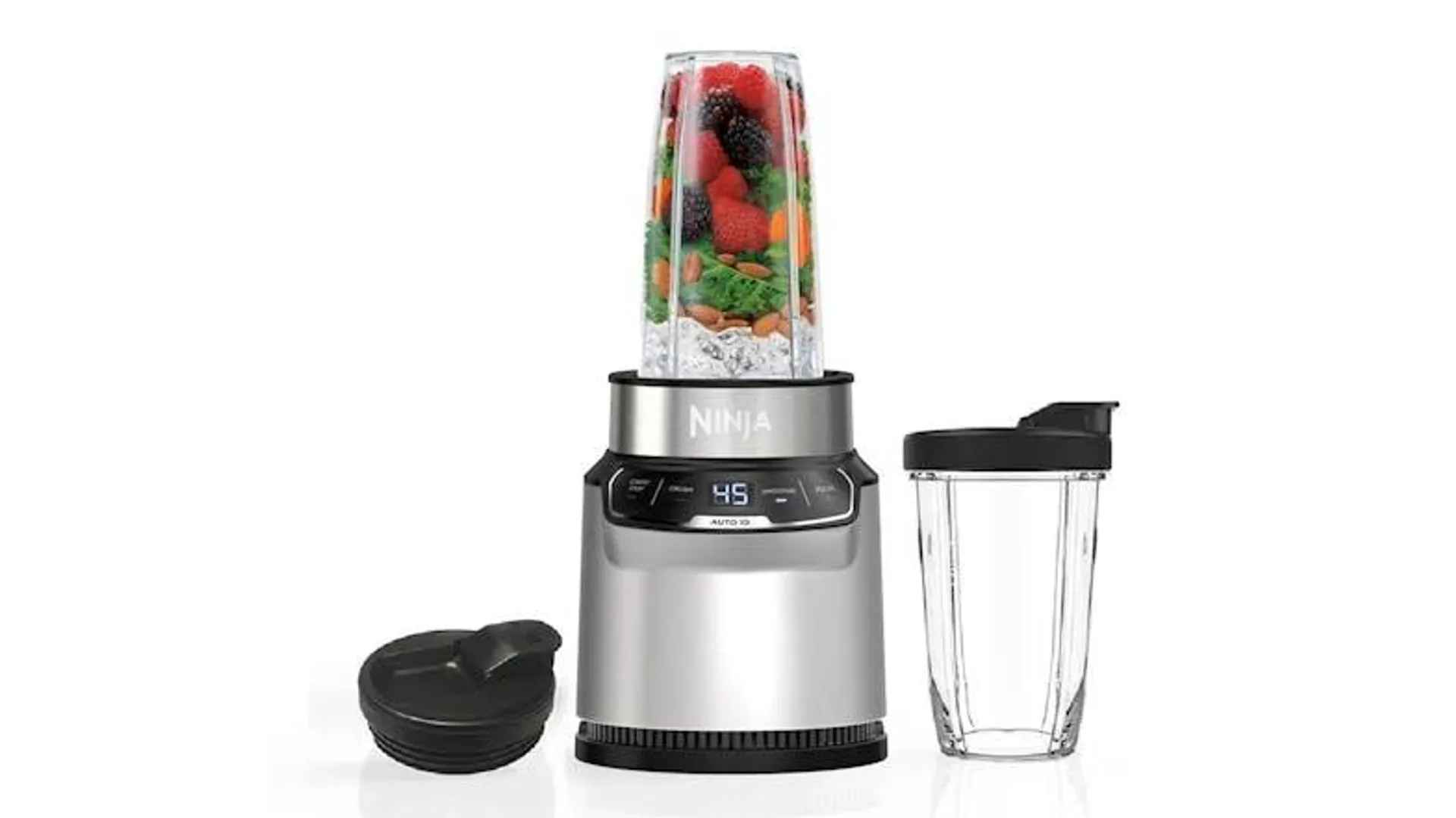 Ninja 1000W Nutri-Blender Pro with Extractor Blade & Auto IQ - Cloud Silver (BN500)