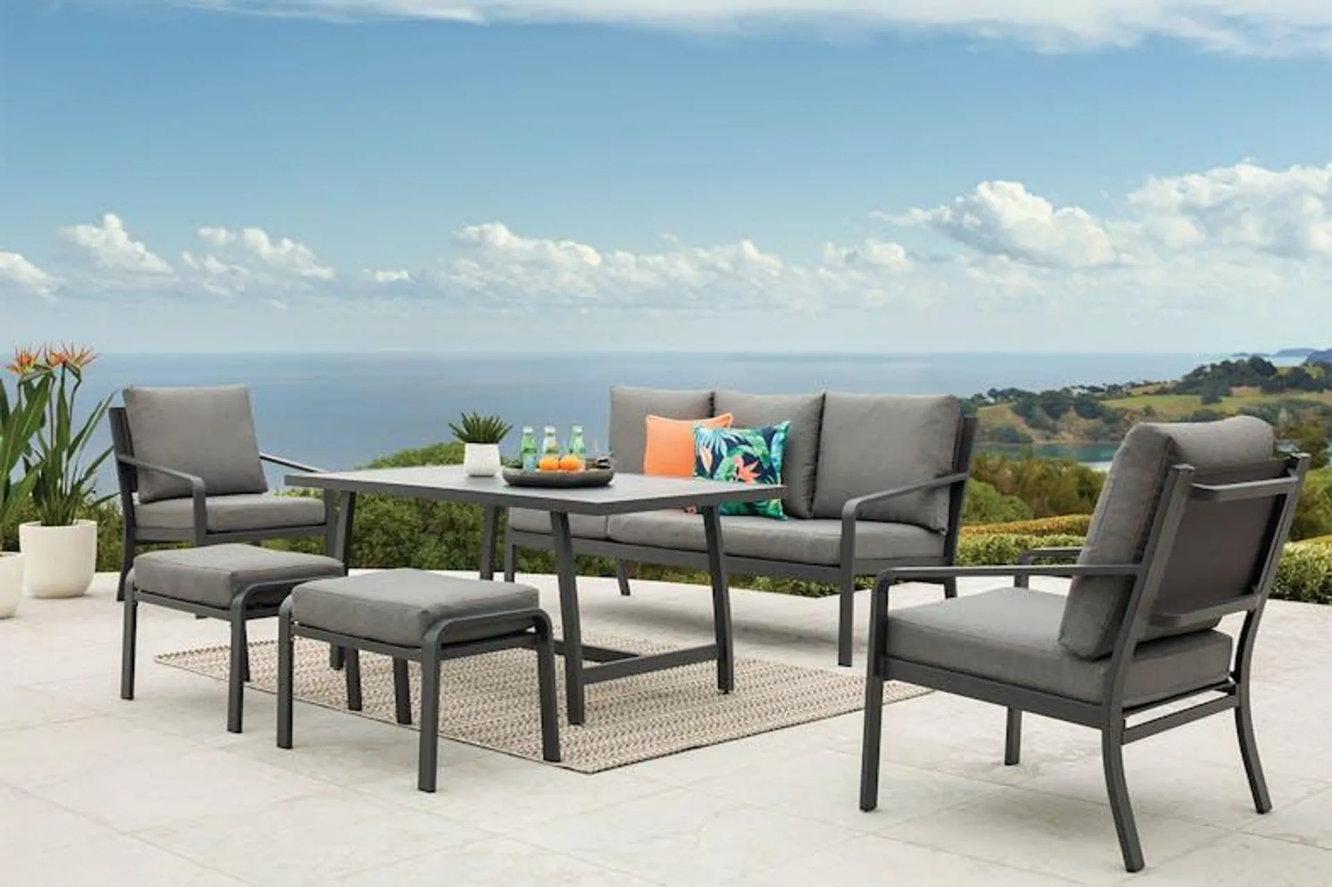 Sapphire 6 Piece Outdoor Dining Setting