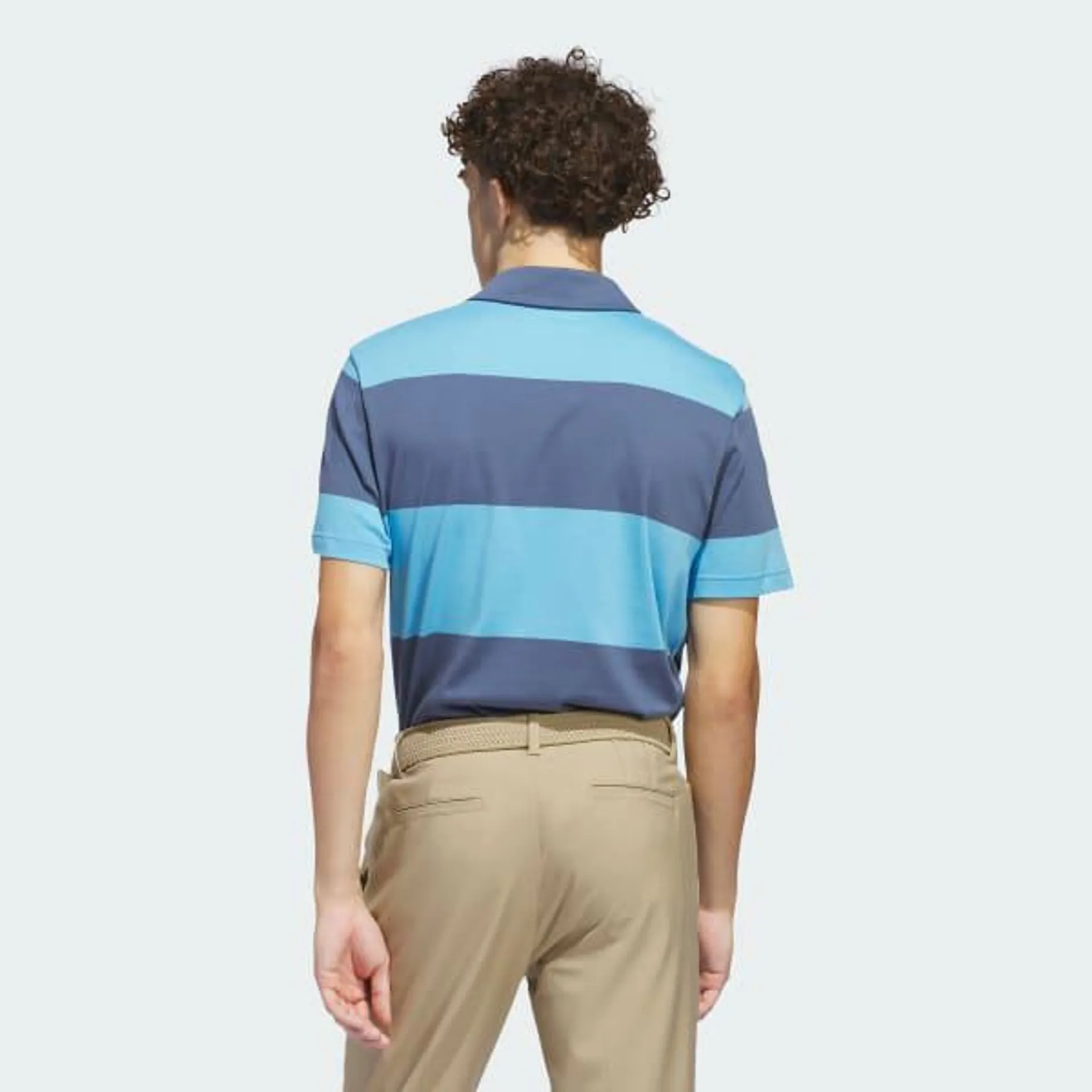 Colorblock Rugby Stripe Polo Shirt