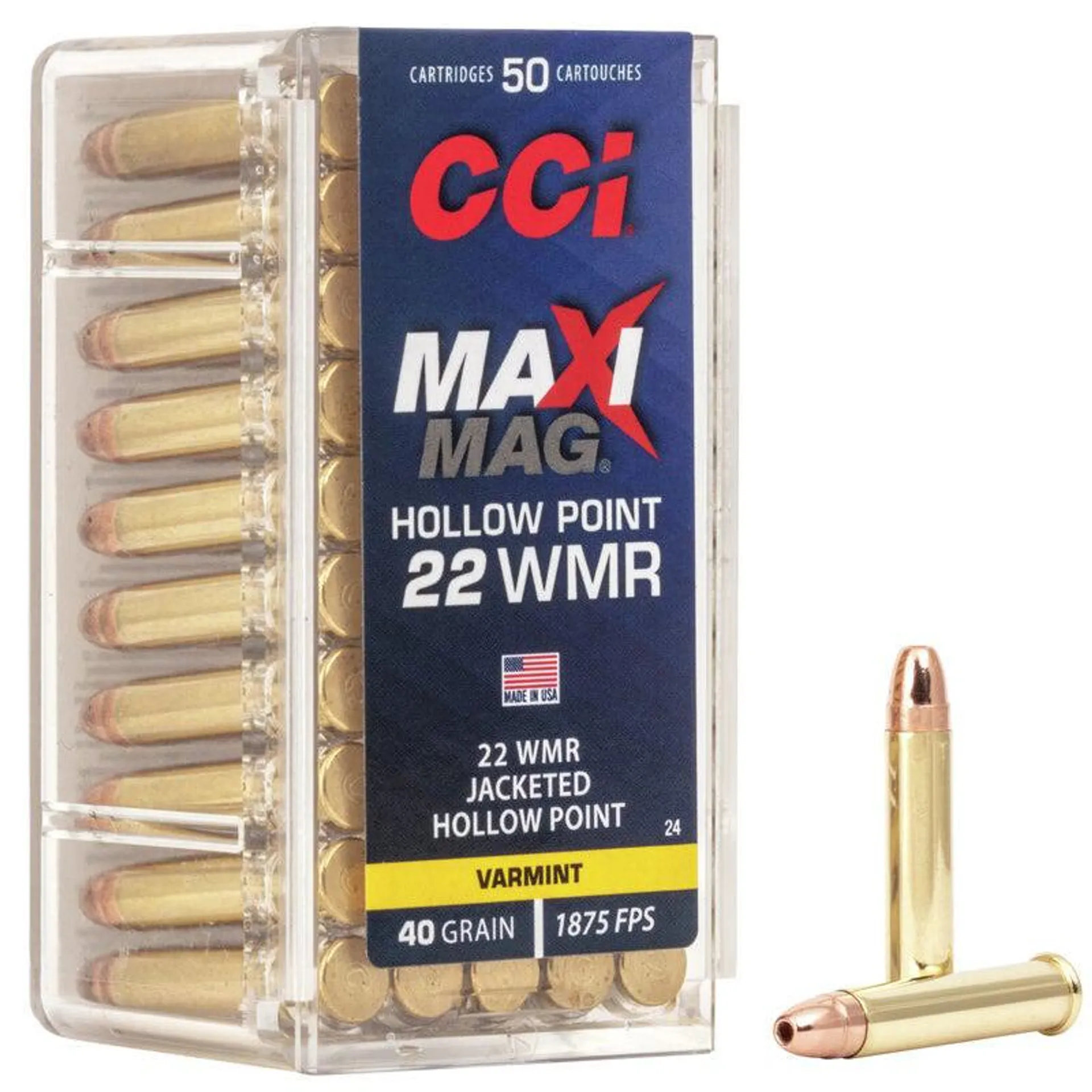 CCI Maxi Mag 22WMR 40gr JHP (50)