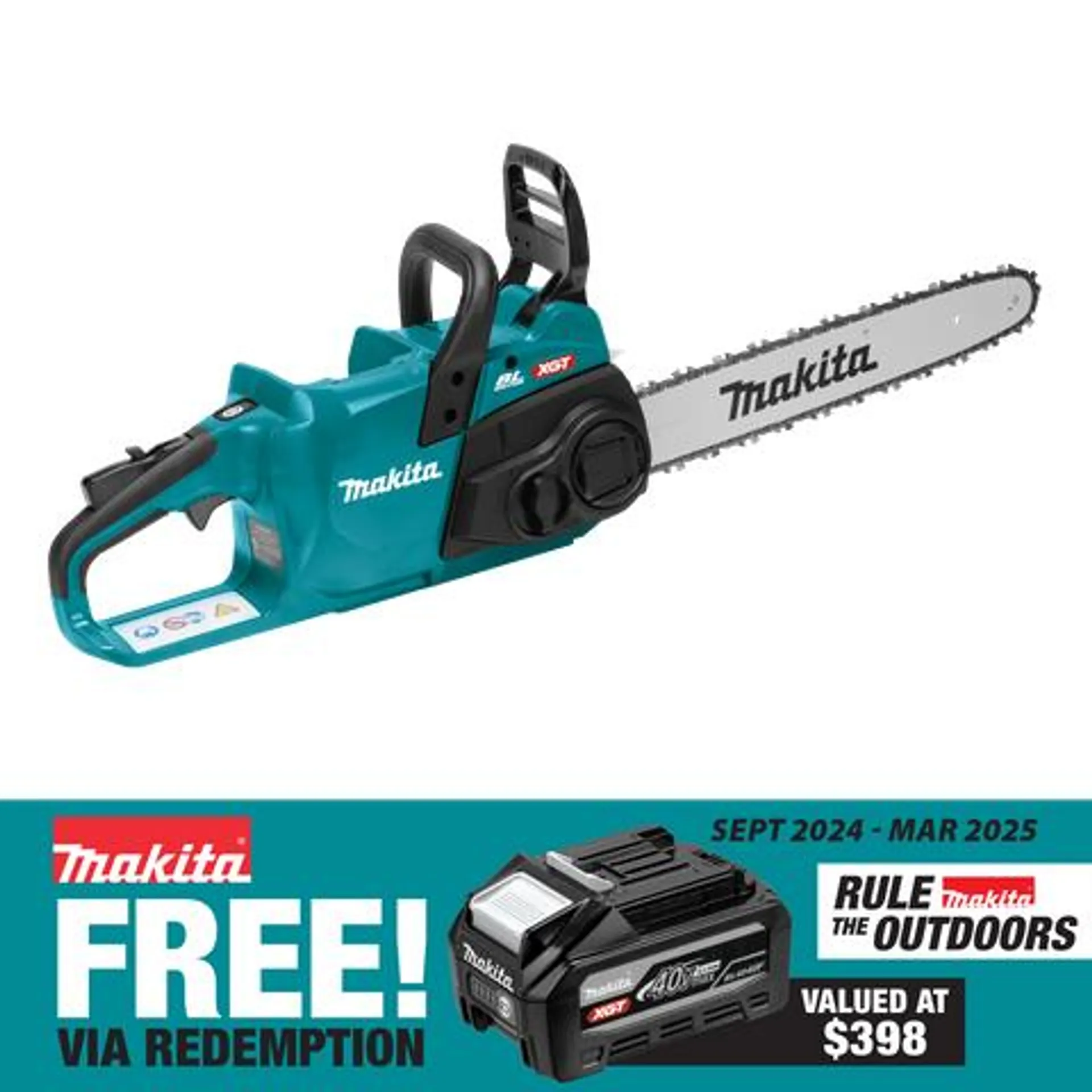 Makita XGT Cordless Chainsaw Brushless 35cm/14in 40V - Bare Tool