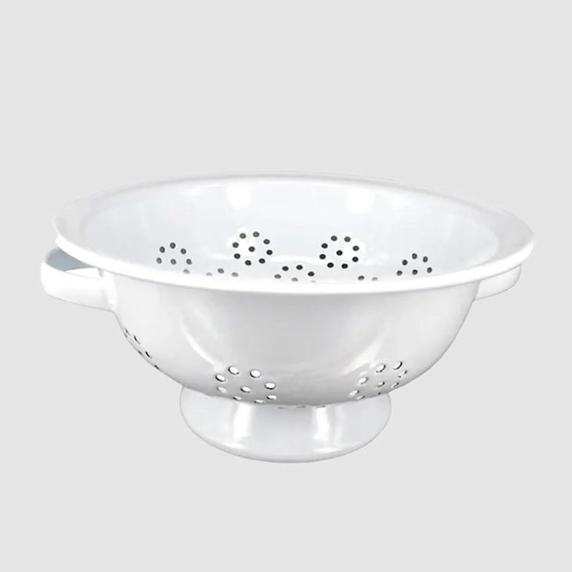 Dishy Enamel Colander White 24cm