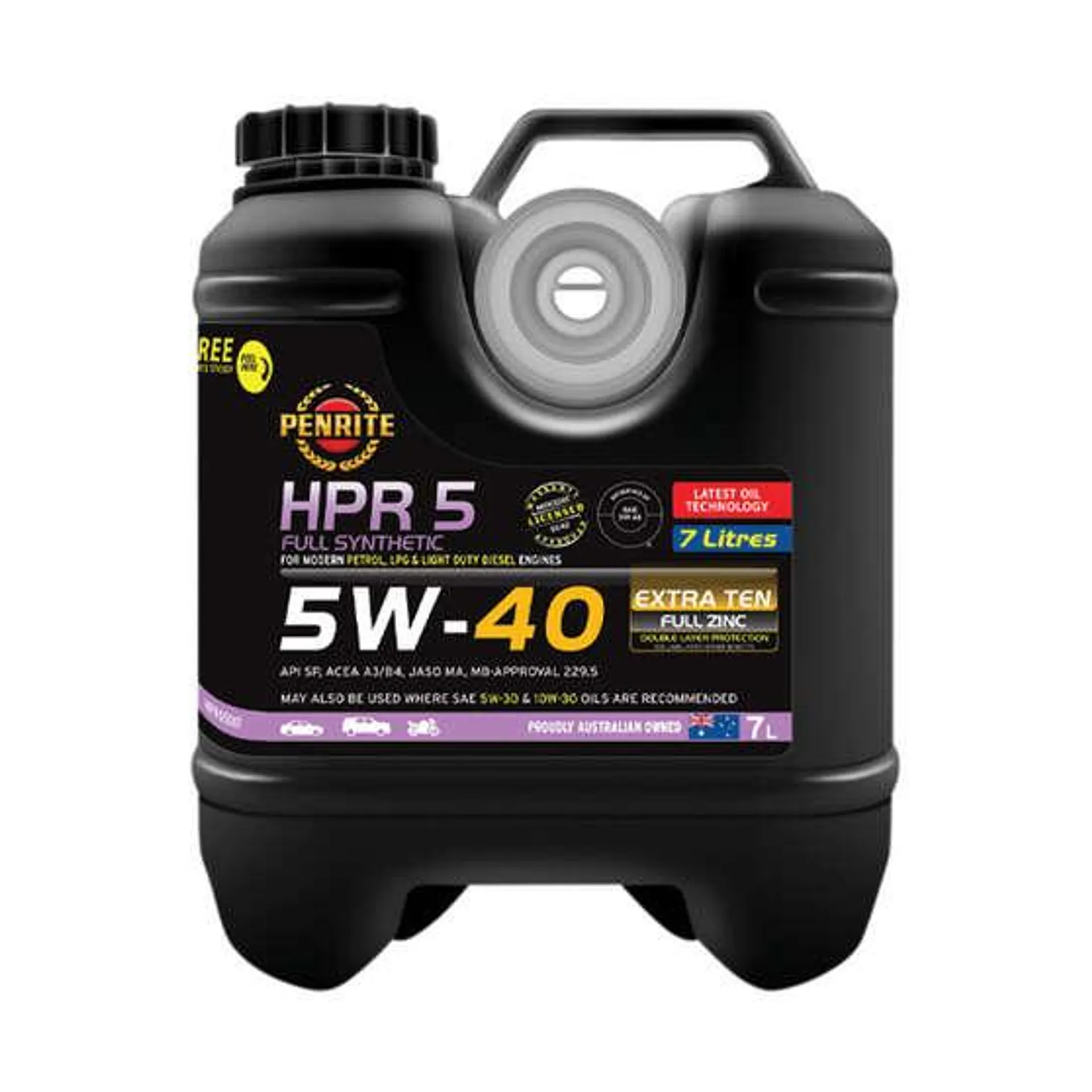 Penrite HPR 5 Engine Oil 5W-40 7 Litre