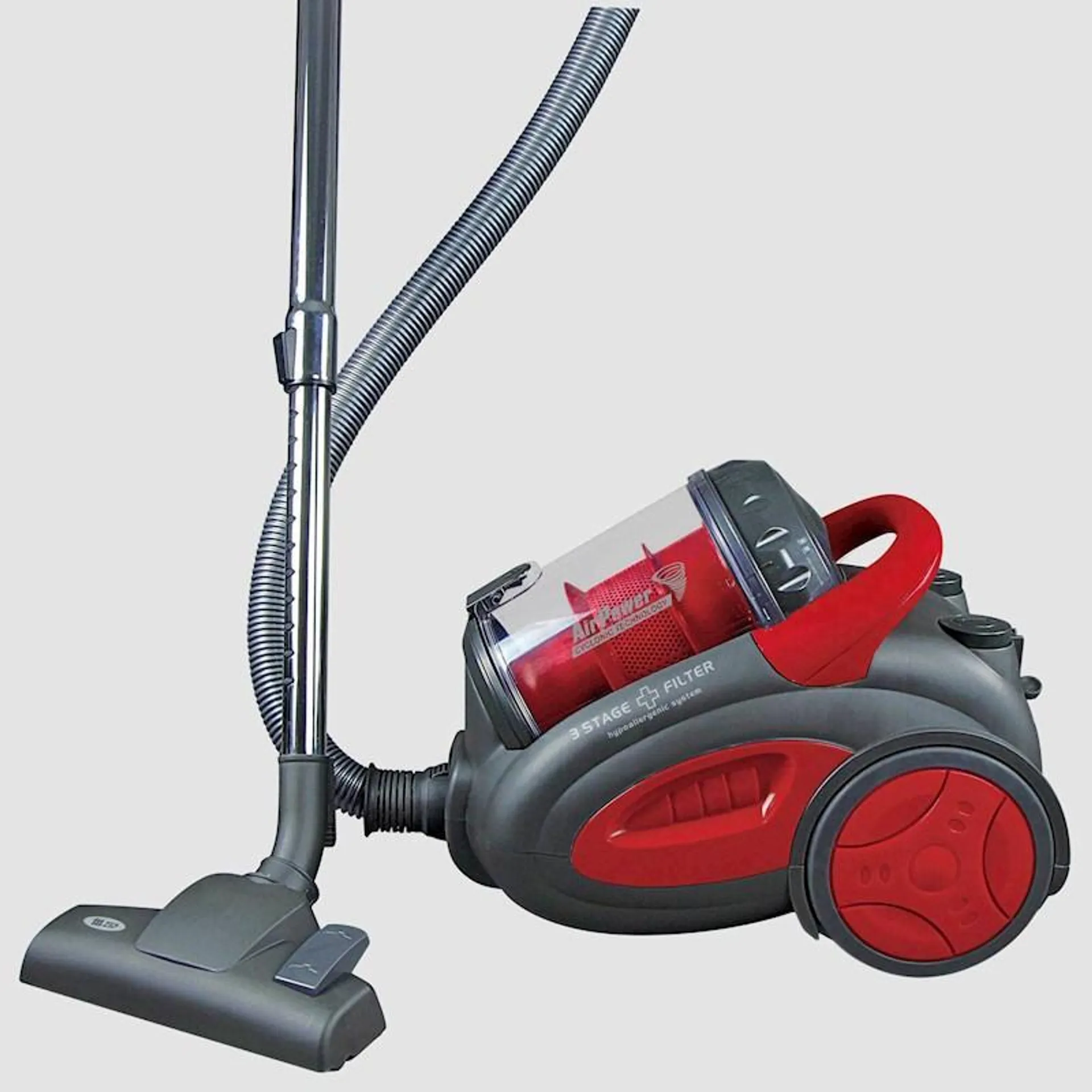 Zip Fusion Bagless Vacuum Cleaner Grey Red 486