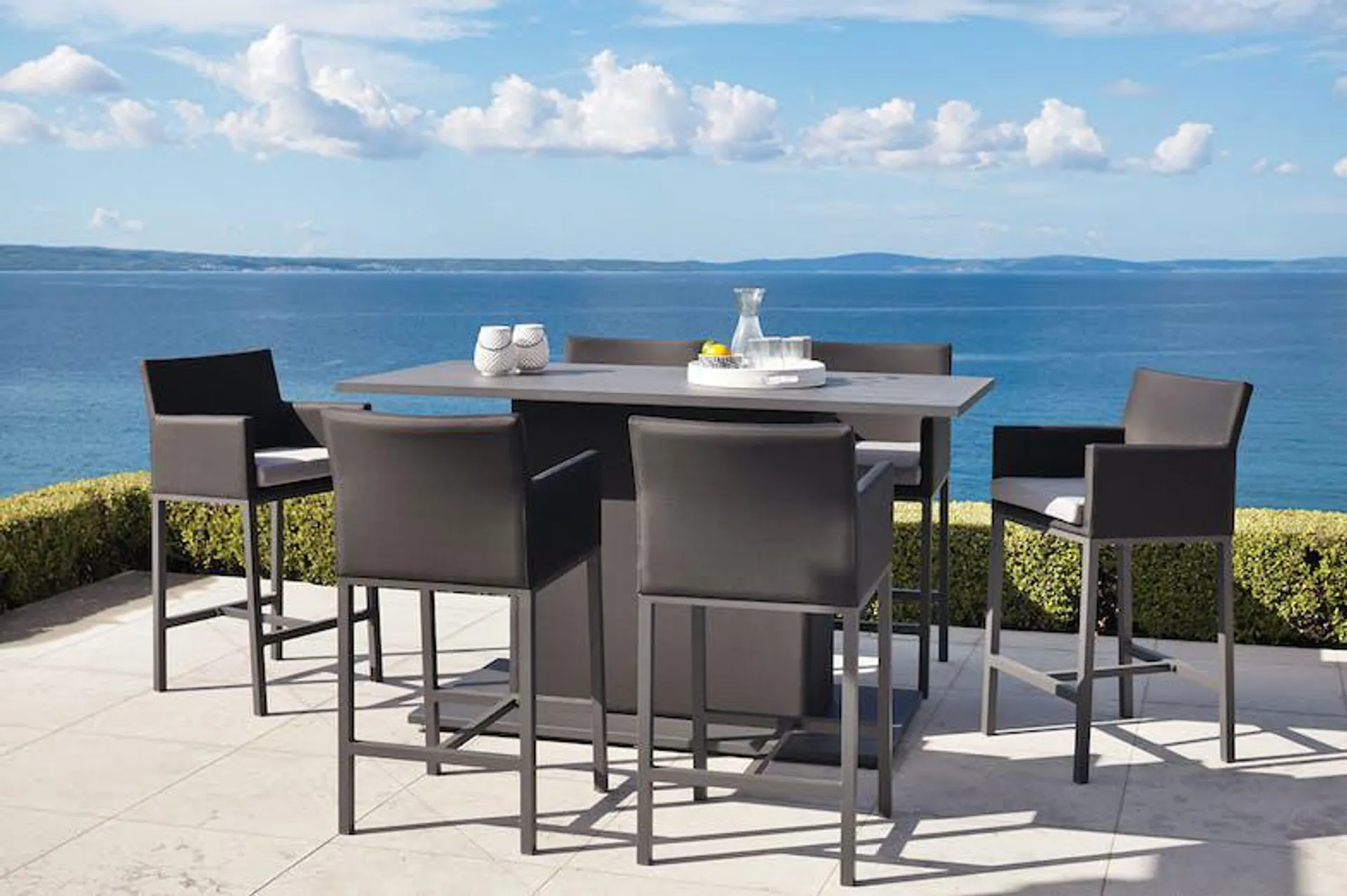 Pagani 7 Piece Outdoor Bar Setting