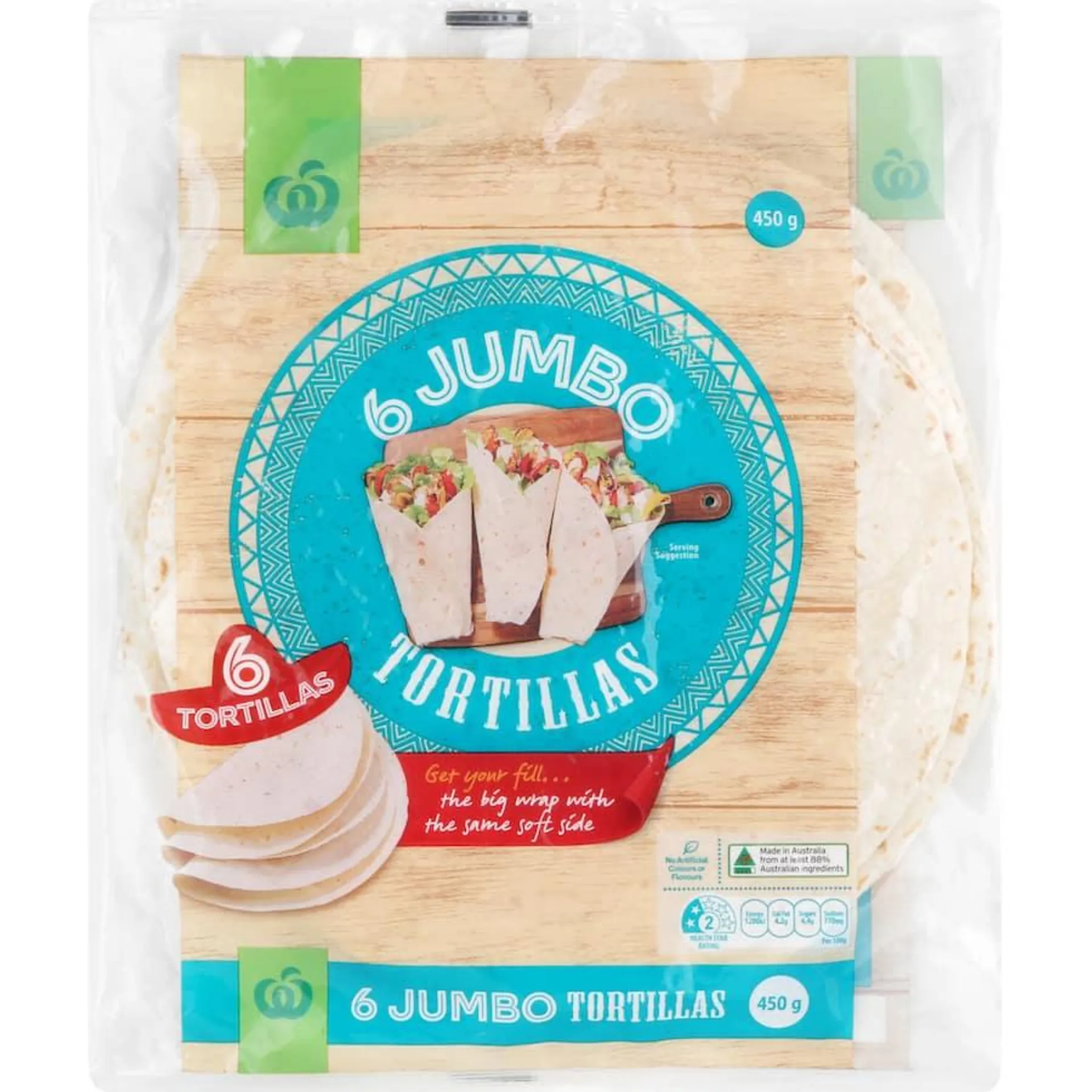 Woolworths Tortillas Jumbo