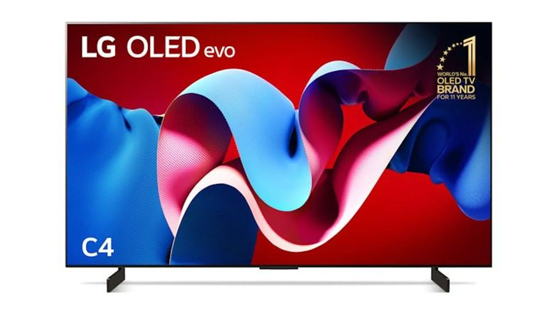 LG 42" C4 Smart 4K OLED evo TV (2024) with webOS