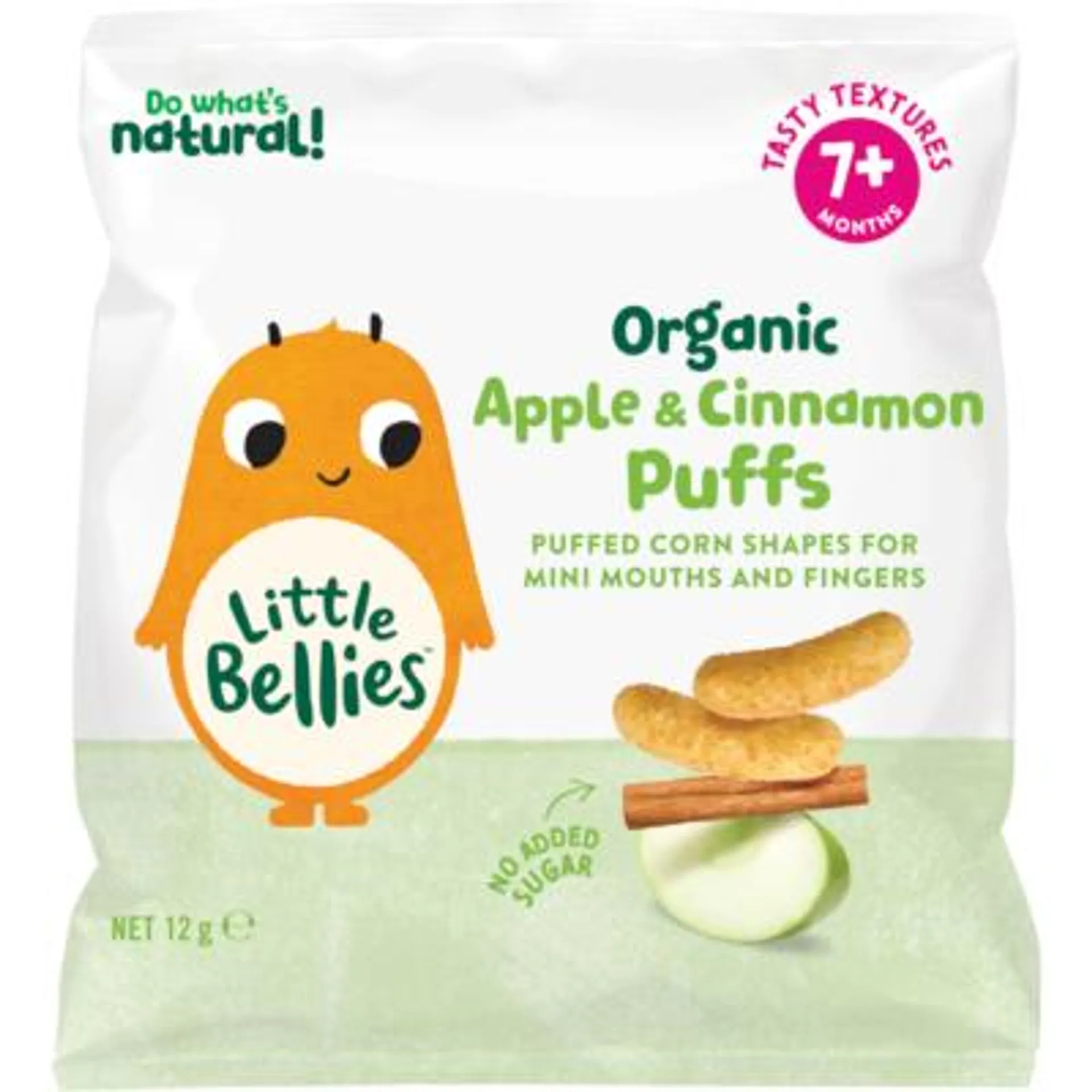 Little Bellies Organic Apple & Cinnamon Puffs 7+ Months