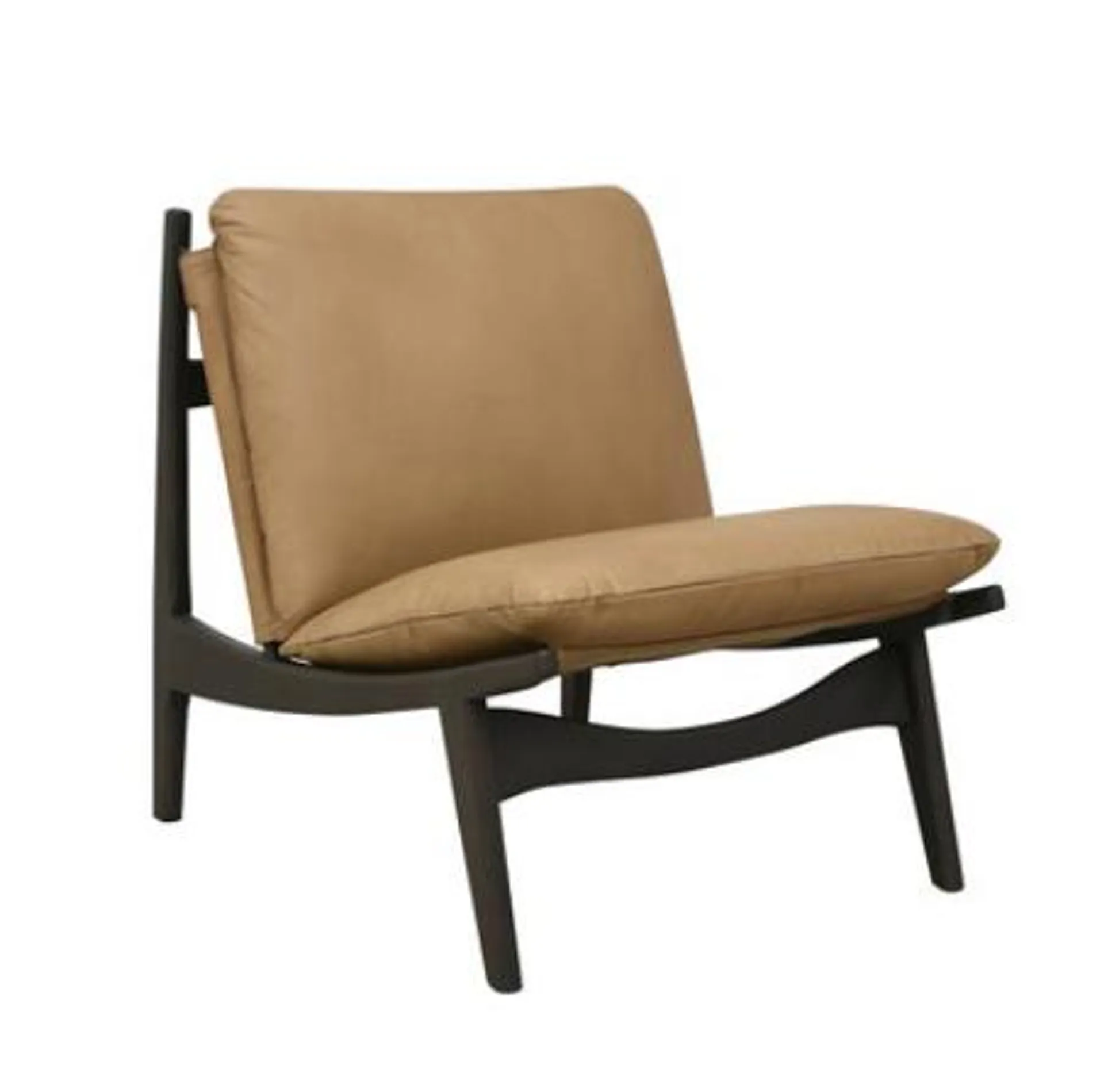 Alyson leather chair beige