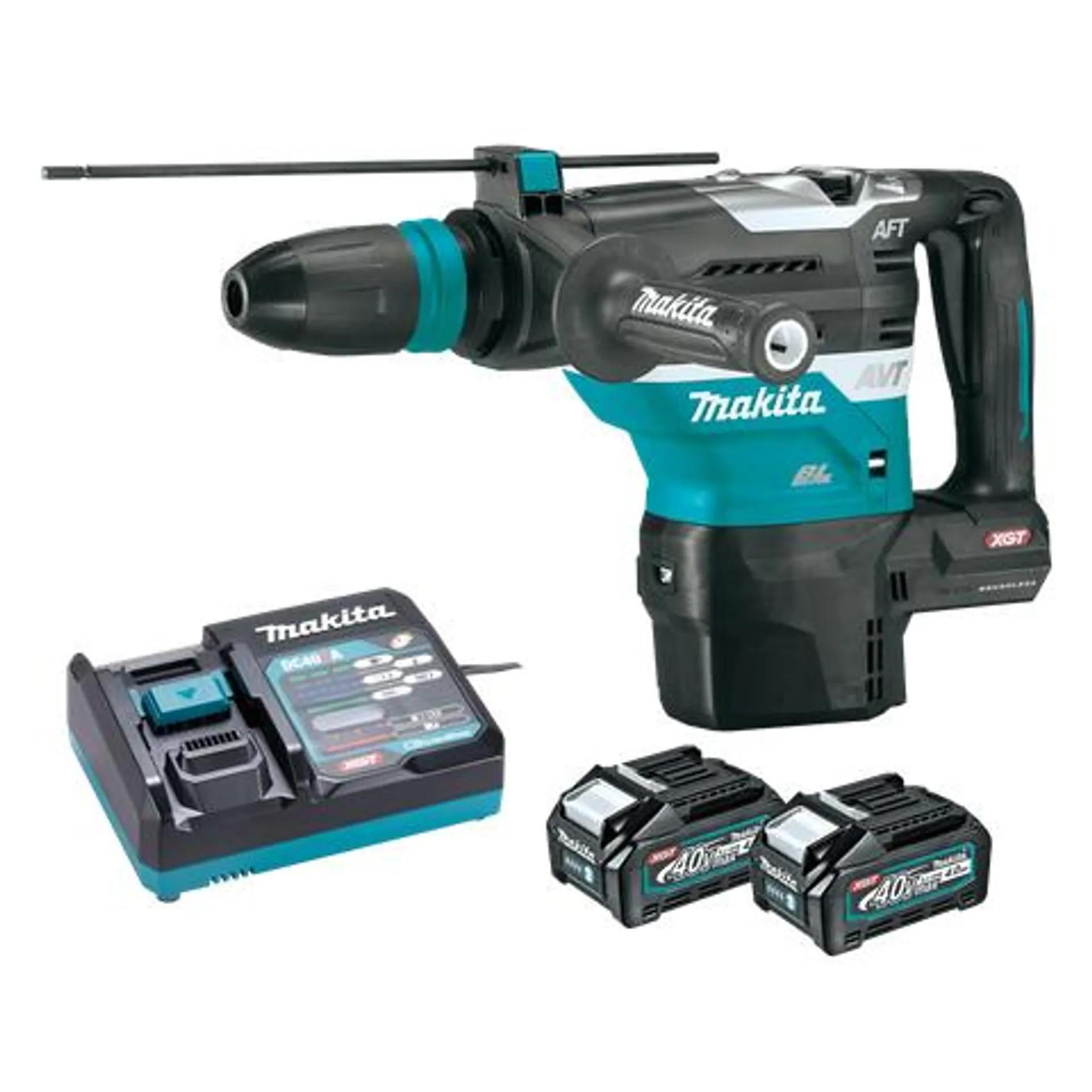 Makita XGT Rotary Hammer SDS Max 40mm 40V 2x4Ah