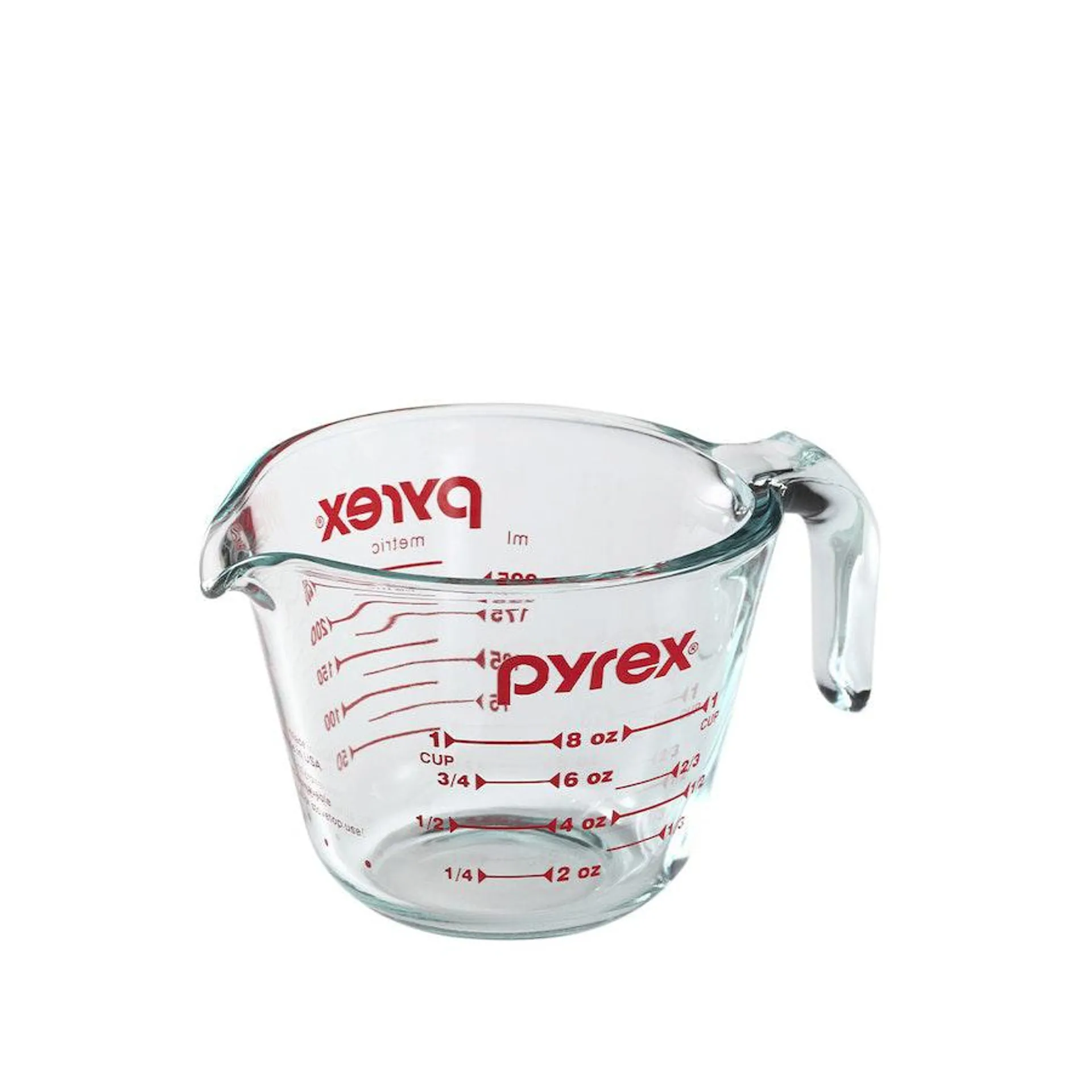 Pyrex 1 Cup (250ml) Glass Measuring Jug Clear