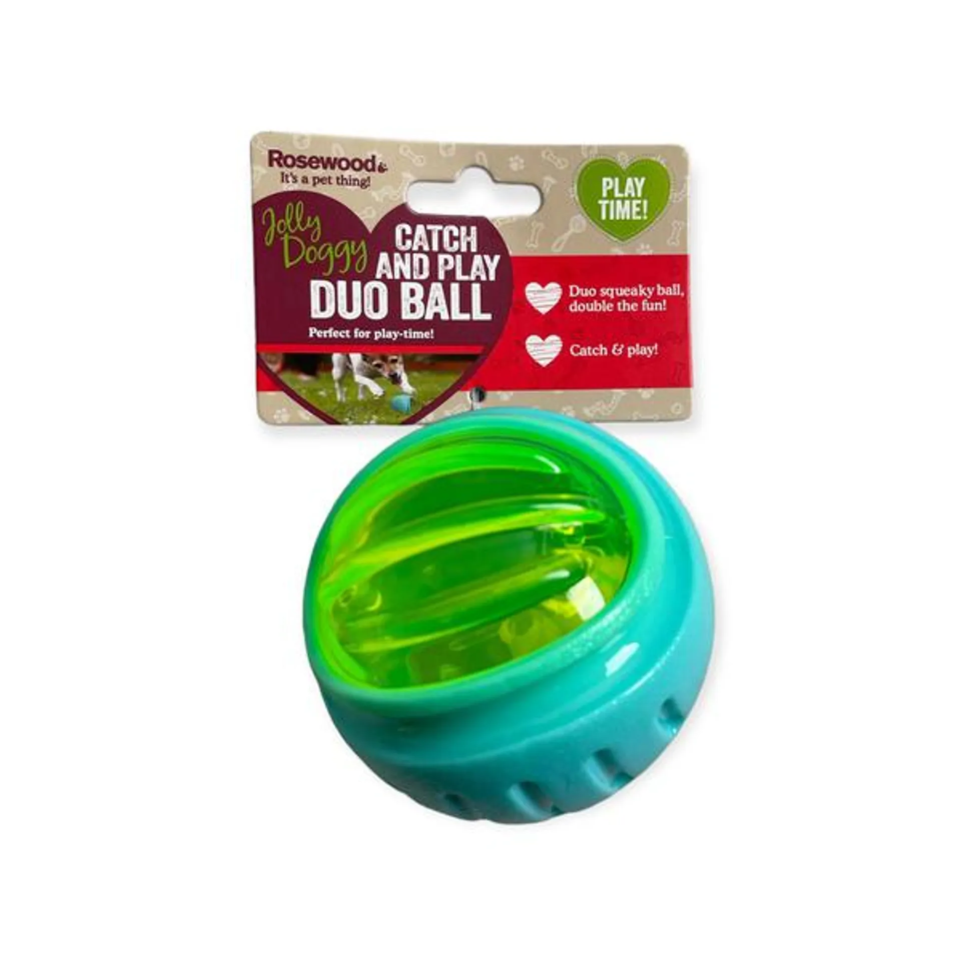 Jolly Doggy Catch And Play Duo Ball