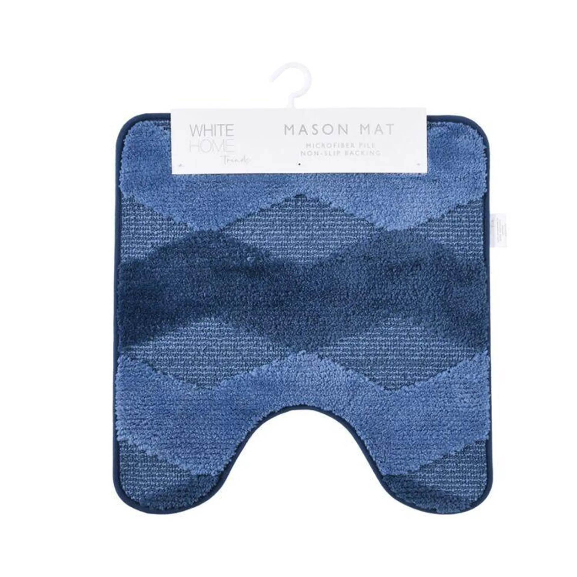 White Home Mason Contour Mat Navy Contour Mat