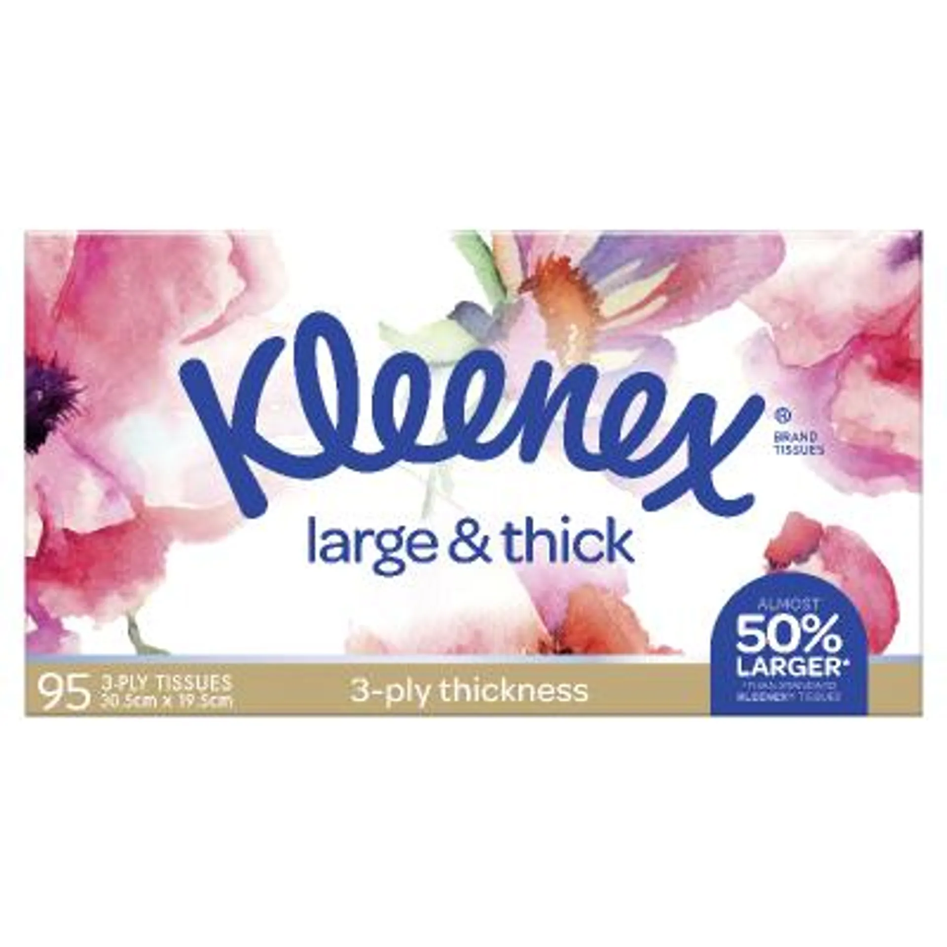 Kleenex Large &Thick 3 Ply Facial Tissues