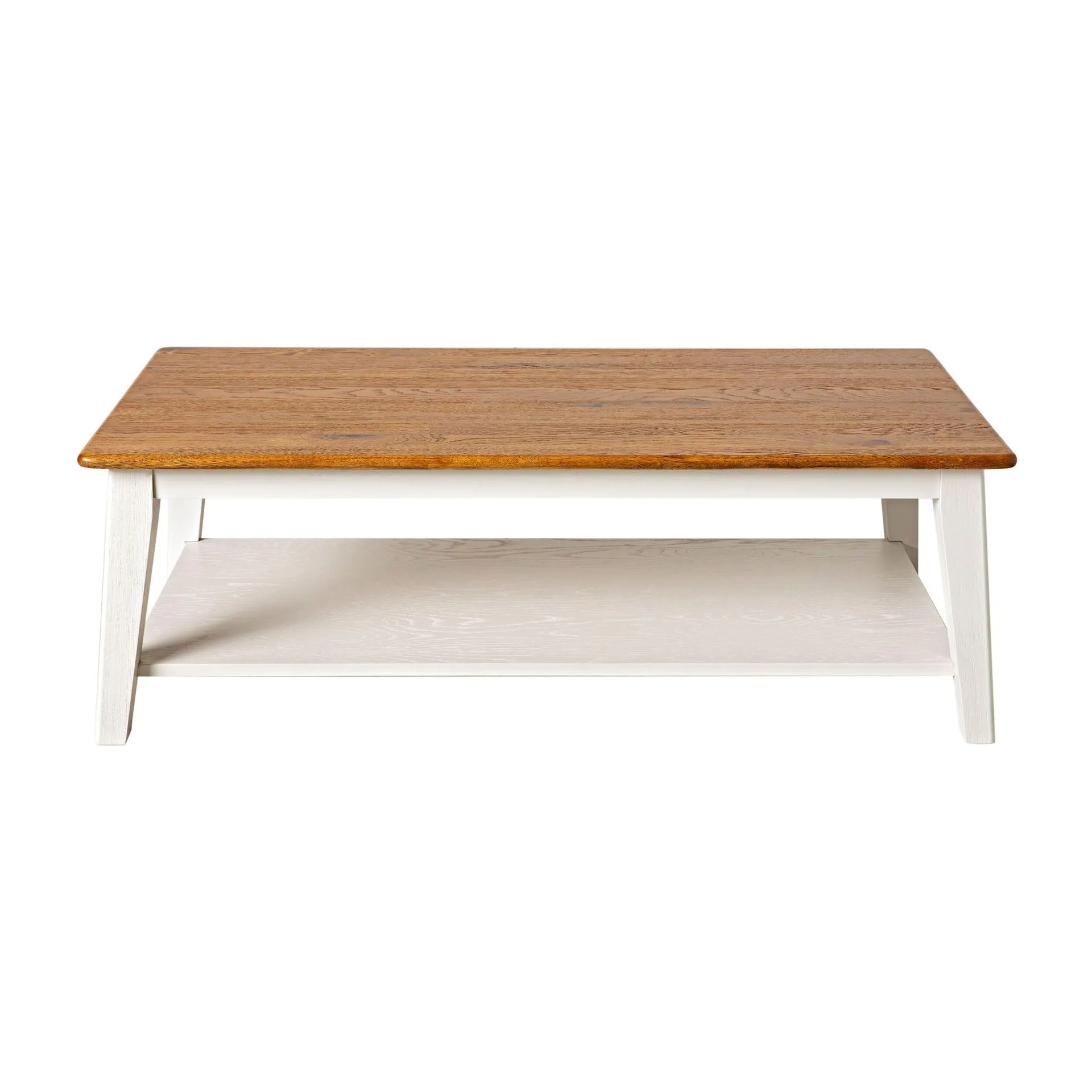 Maine Coffee Table With Shelf White