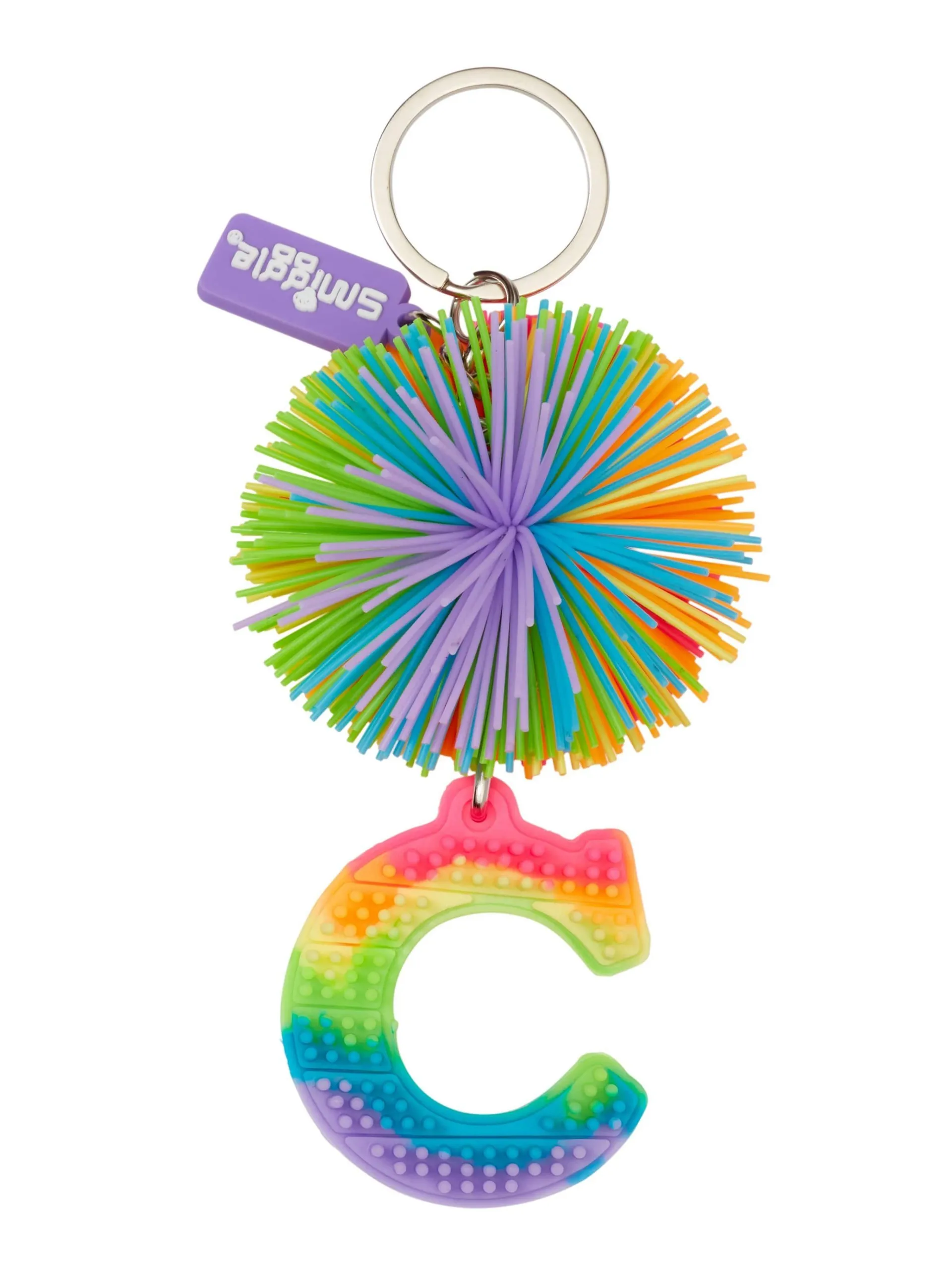 Pom Pom Scented Alphabet Keyring