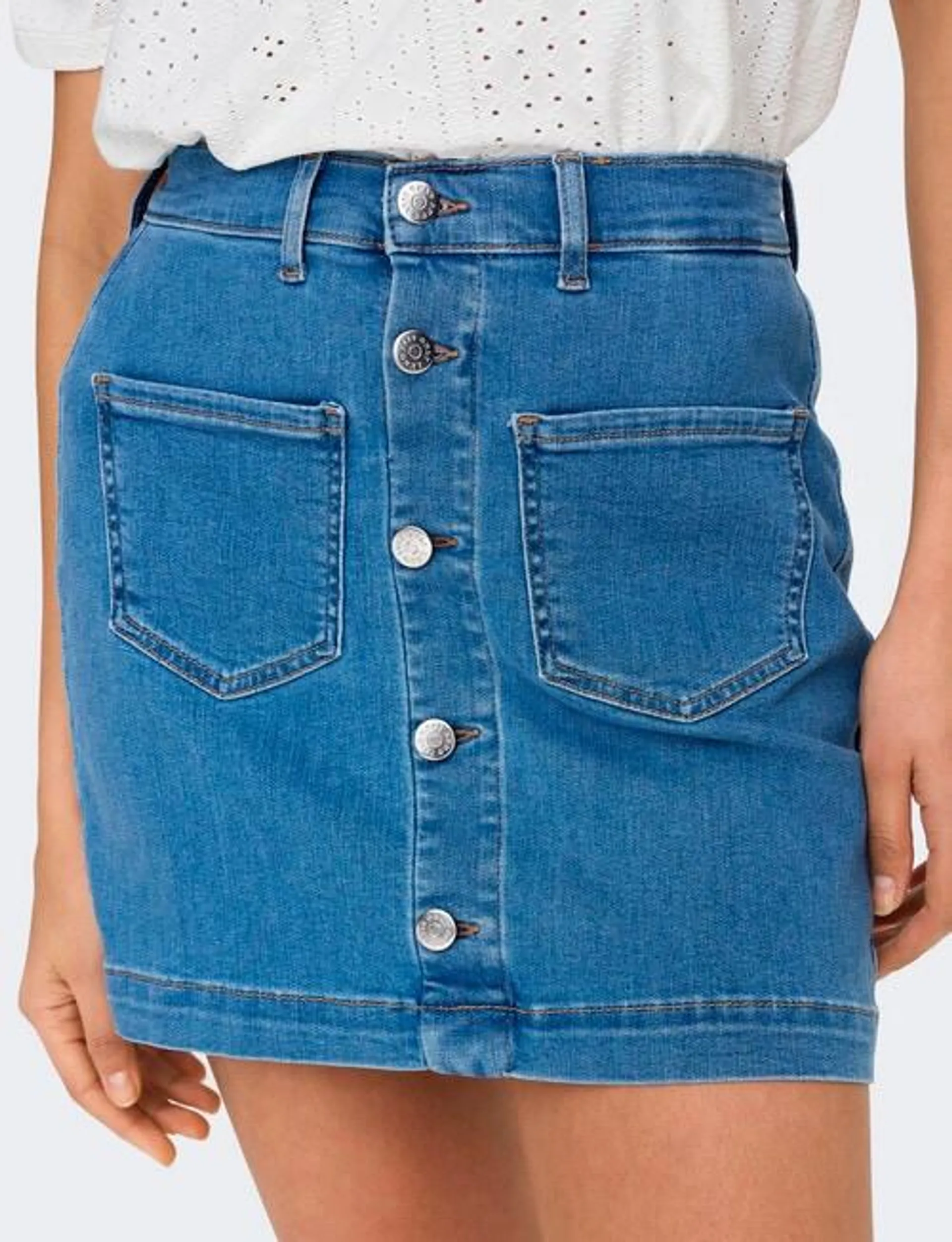 ONLY Amazing Life High Waist Skirt, Light Blue Denim