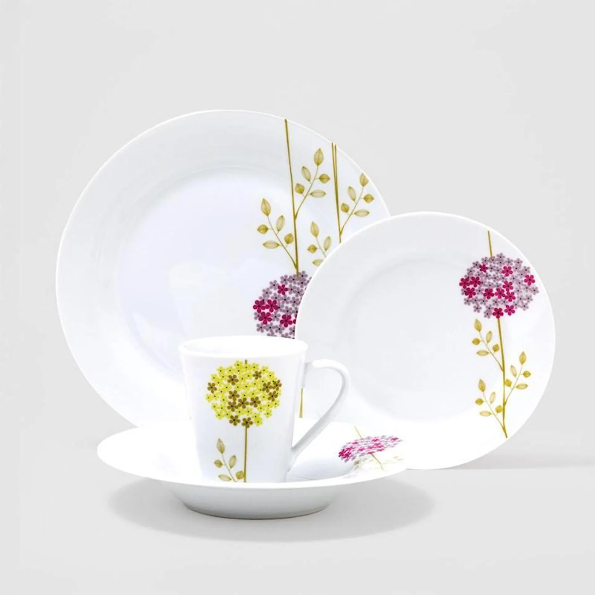 Tablefair Hyacinth Dinner Set 16 Piece