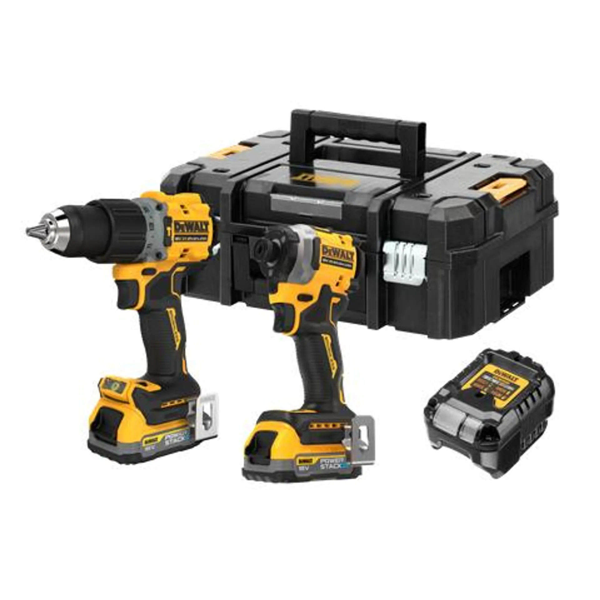 DeWalt Cordless Hammer Drill & Impact Driver Brushless 18V with 1.7Ah POWERSTACK