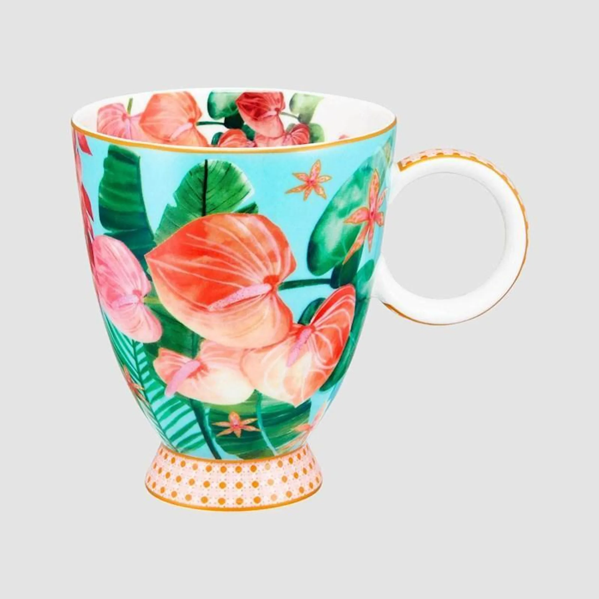 Maxwell & Williams Teas&C's Tropicana Footed Mug 300ml Blue