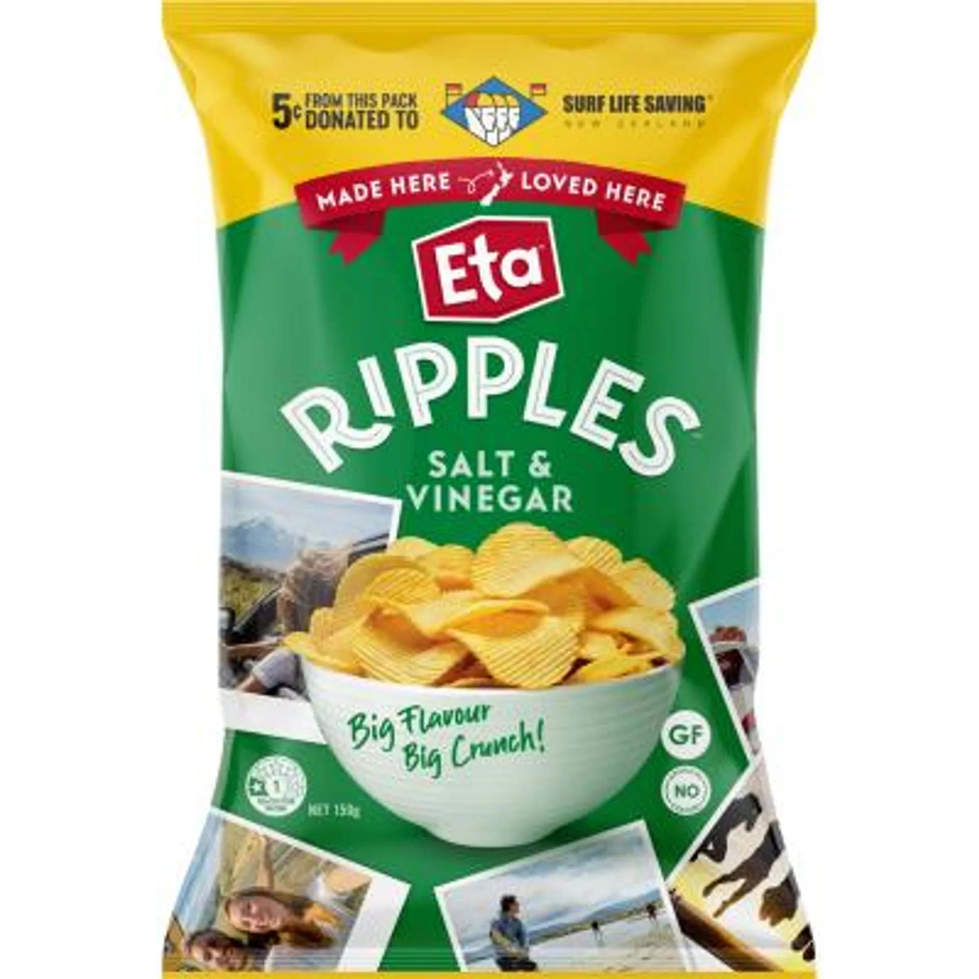 Eta Ripple Cut Salt & Vinegar Potato Chips