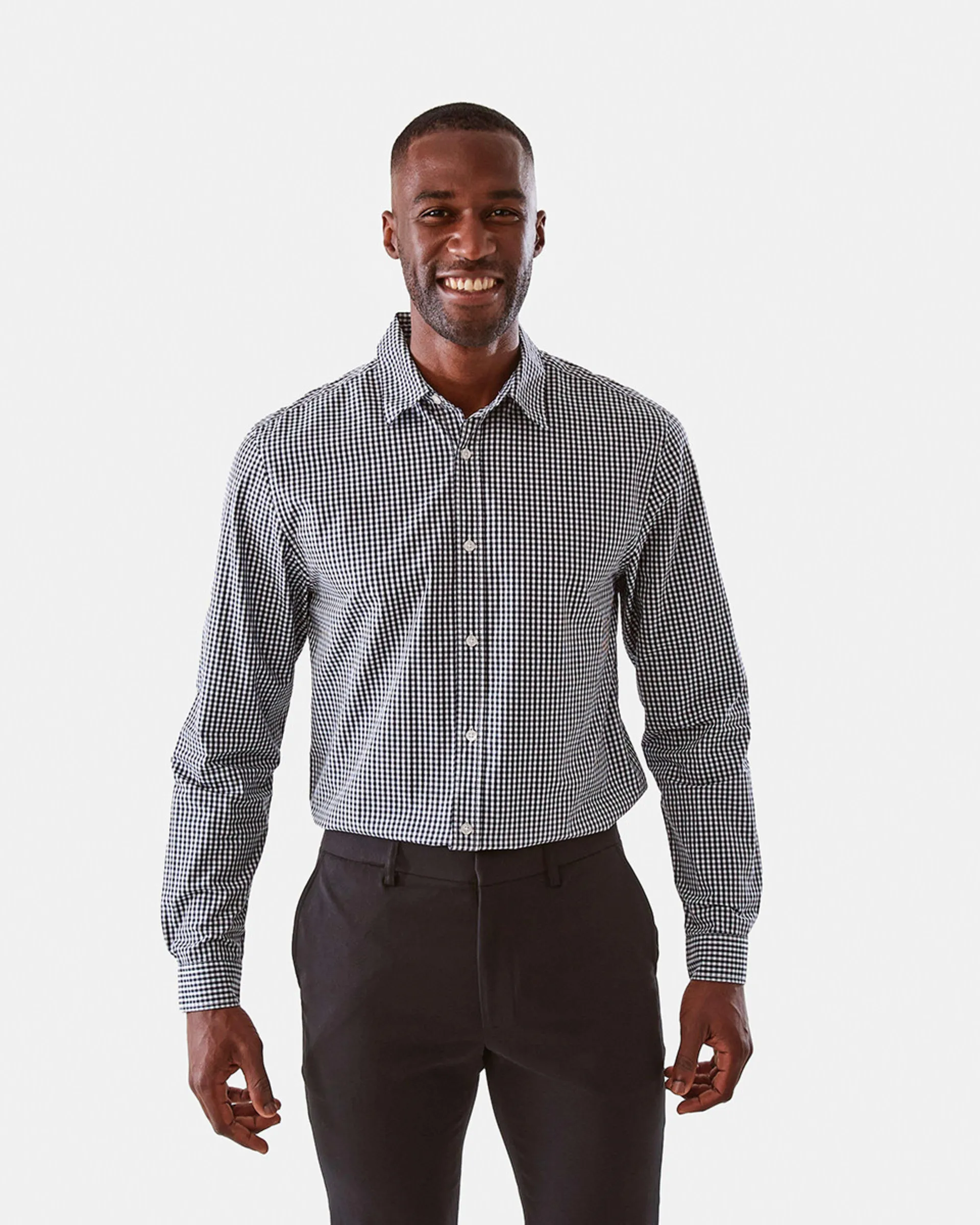Long Sleeve Smart Check Shirt