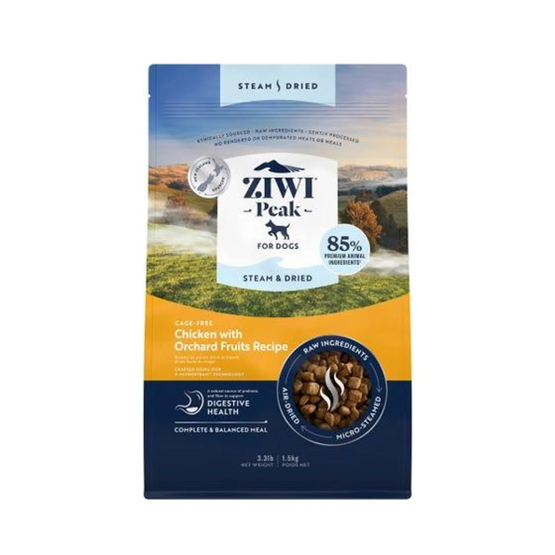 Ziwi Peak Steam & Dried Dog Food Chicken 1.5kg