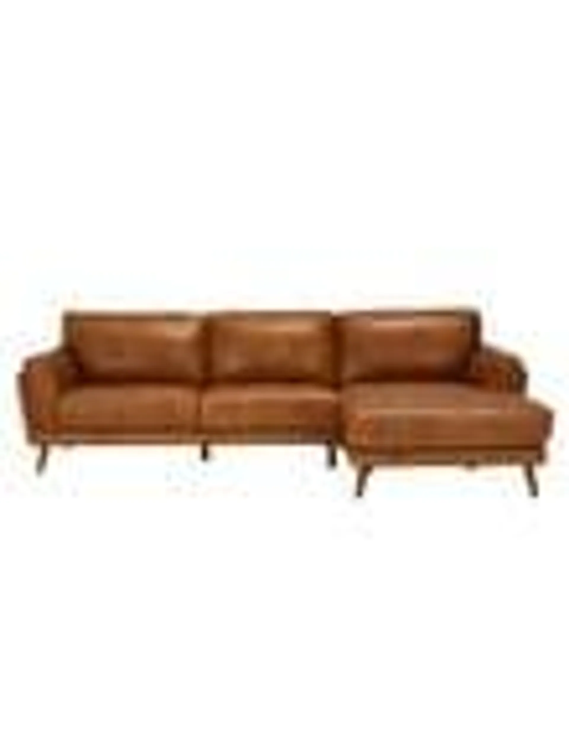 LUCA Hendrix Leather 2.5 Seater with Right Hand Chaise