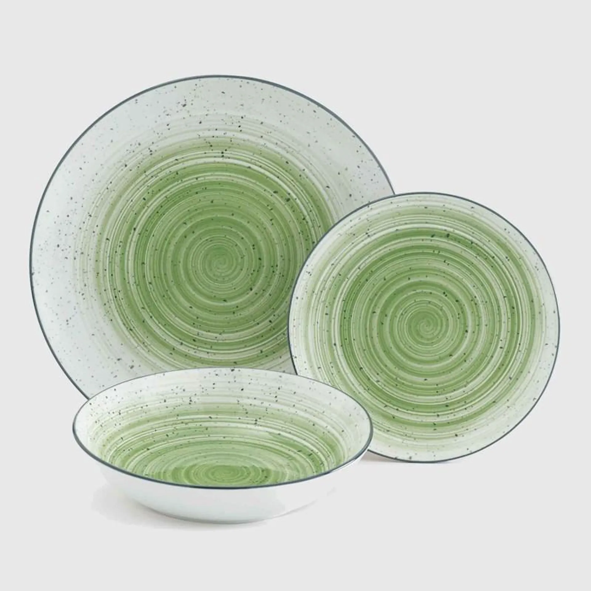 Pure Table Top Fiesta Dinner Set 12 Piece Green