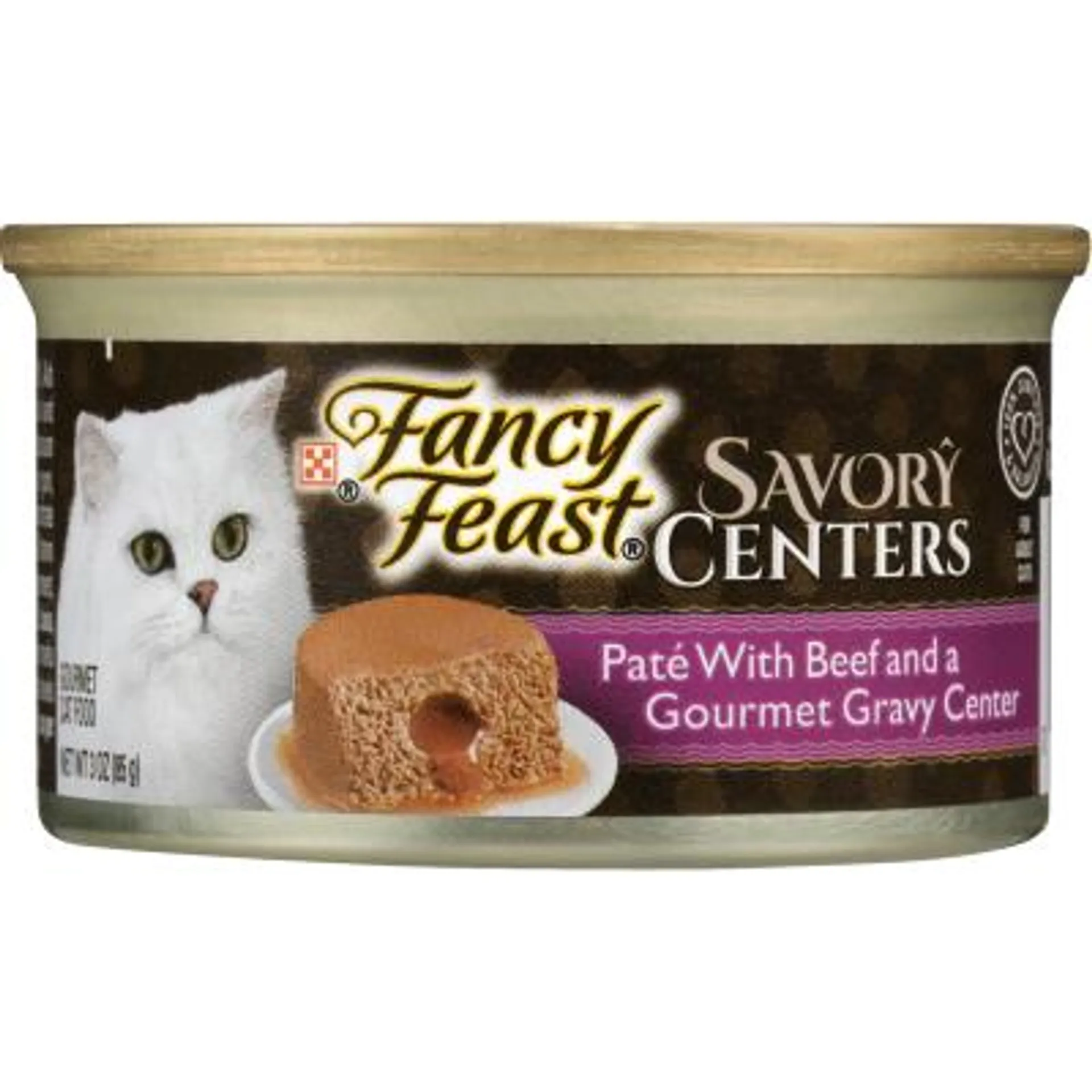 Purina Fancy Feast Savoury Centres Pate With Beef And A Gourmet Gravy Centre Adult Wet Cat Food