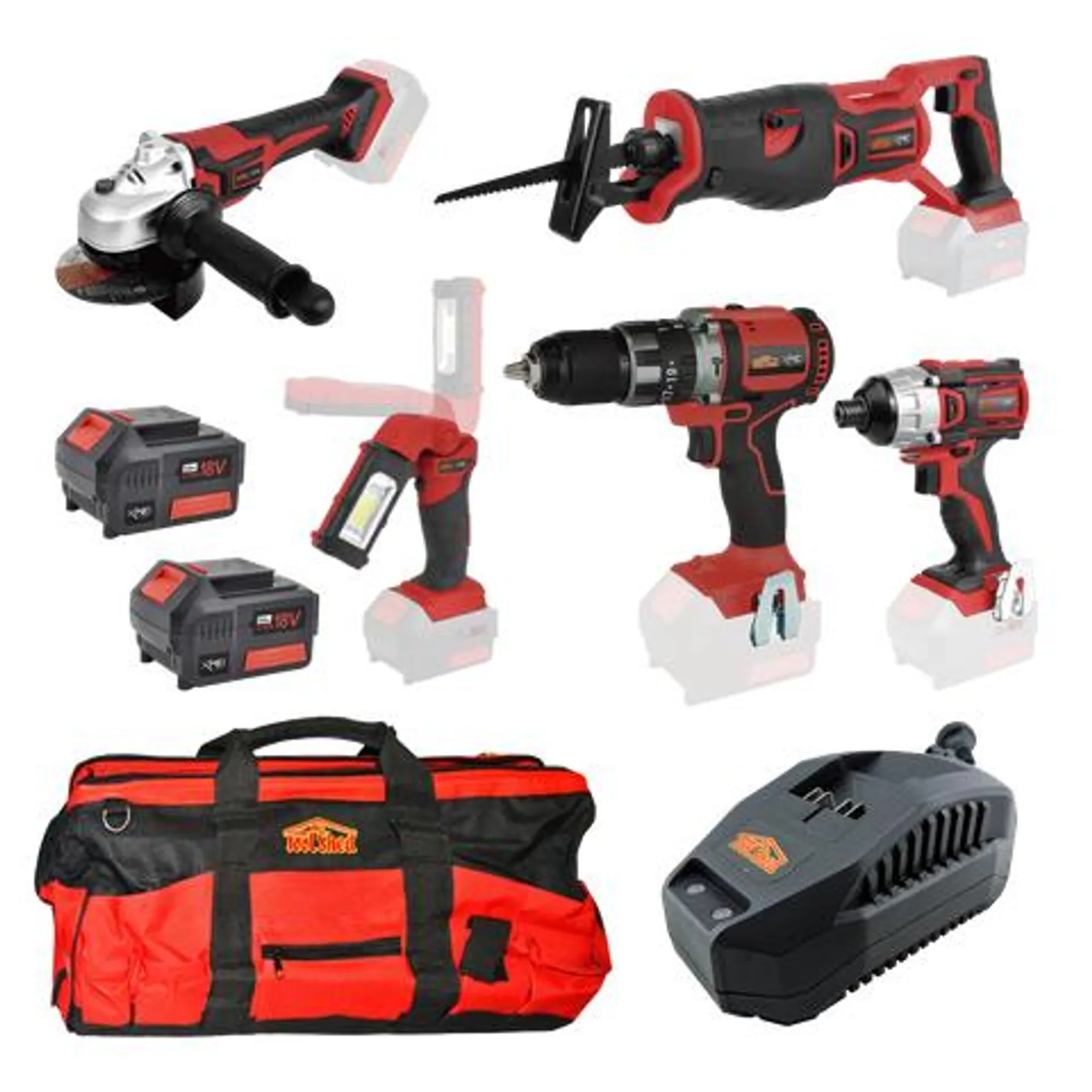 XHD Lithium Cordless 5pc Kit Brushless 18V 5Ah